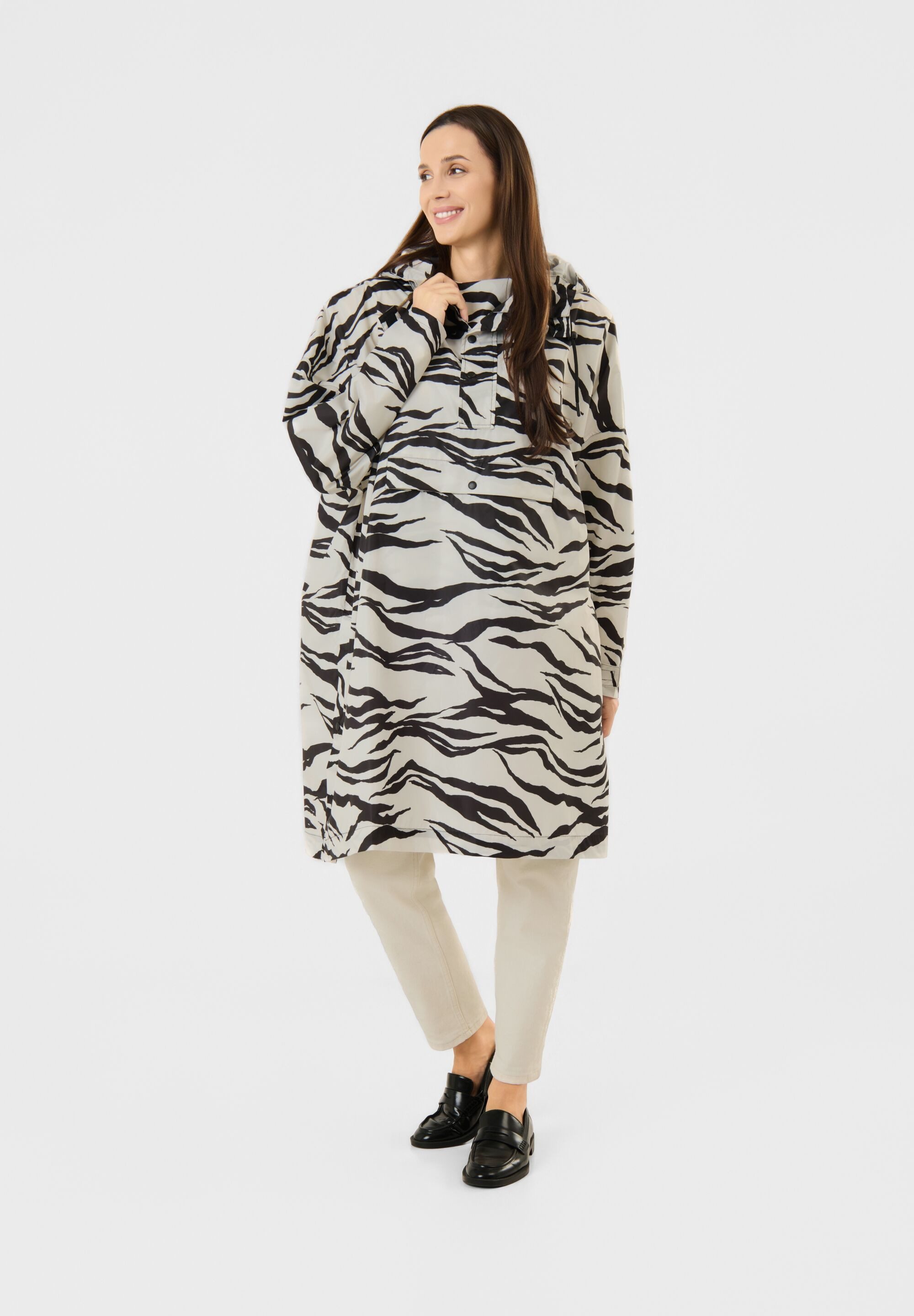 Codello Poncho mit Tigermuster