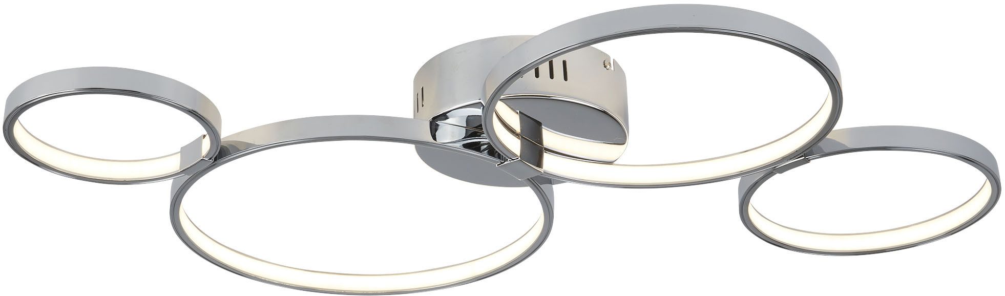 Searchlight LED Deckenleuchte Deckenleuchte Solexa, 1-flammig, LED fest integriert, Warmweiß, Minimalistisches Ambiente