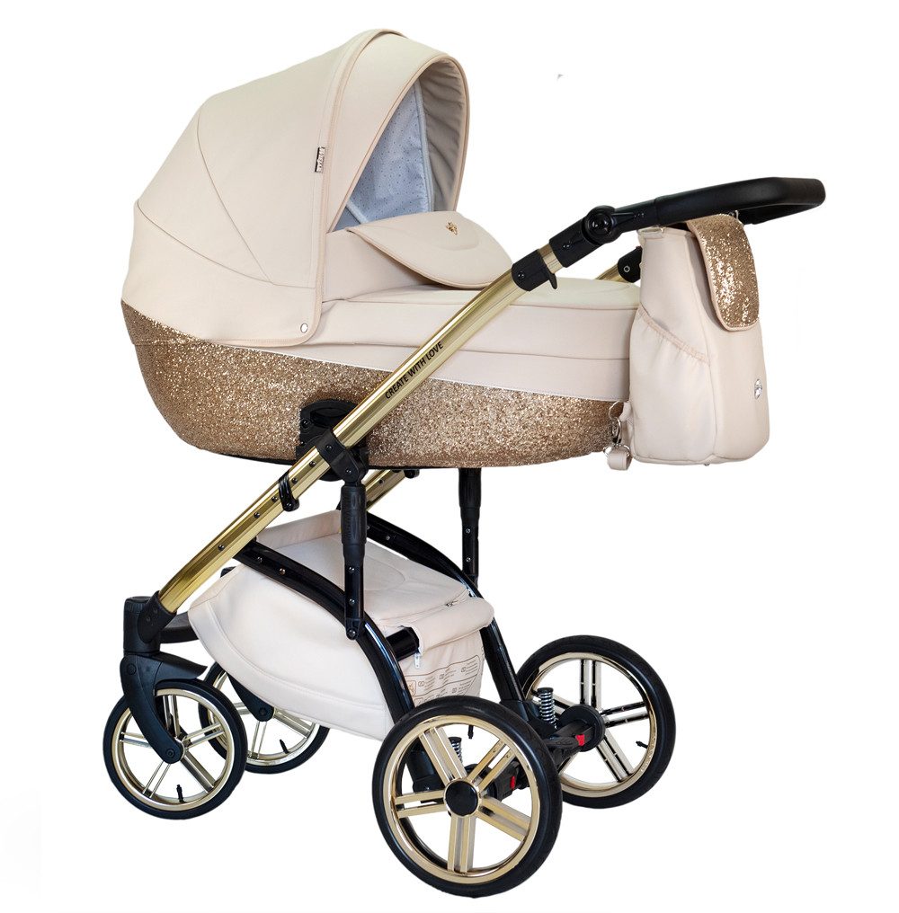 Kombi-Kinderwagen Vip Lux 2 in 1 inkl. Sportsitz und umfangreichem Zubehör in 18 Farben