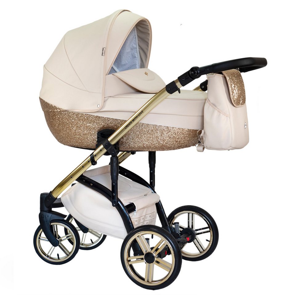 Thumbnail - BabyMerc Kombi-Kinderwagen Vip Lux 5 in 1 inkl. Sportsitz, Autositz und Iso Base in 18 Farben