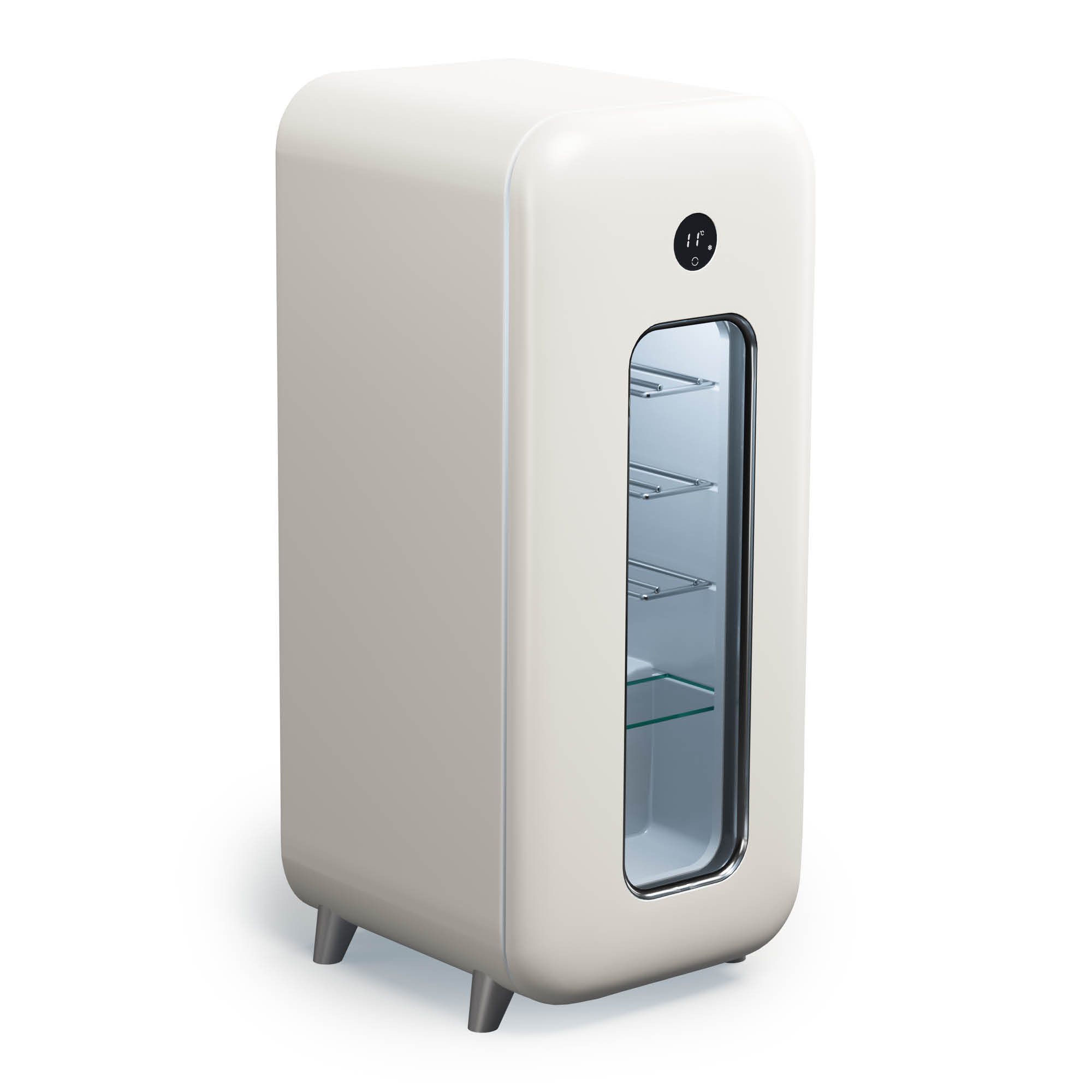 Klarstein Weinkühlschrank Shirley, für 15 Standardflaschen á 0,75l,Wein Flaschenkühlschrank Weintemperierschrank Weinschrank Kühlschrank