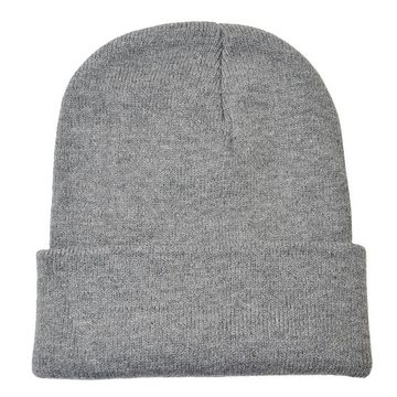 DonDon Beanie Mütze Beanie (Packung, 1-St) Wintermütze, klassisches Design, mit Krempe