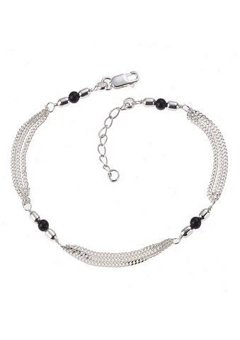 Firetti Fußkette Ювелирные изделия Geschenk Silber 925 Körperschmuck Panzerkette Kristalle, mit Kristallstein
