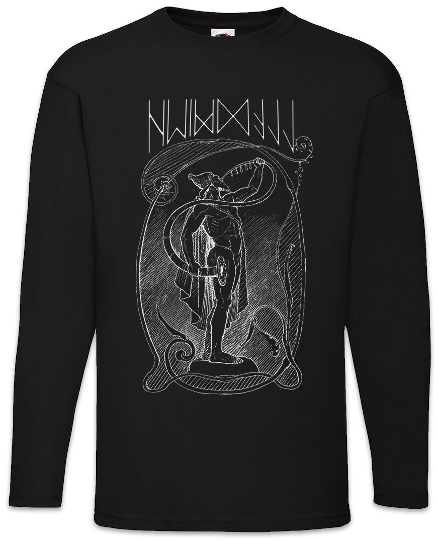 Langarmshirt Heimdall Langarm T-Shirt Heimdallr Norsemen God Gjallarhorn Bifröst
