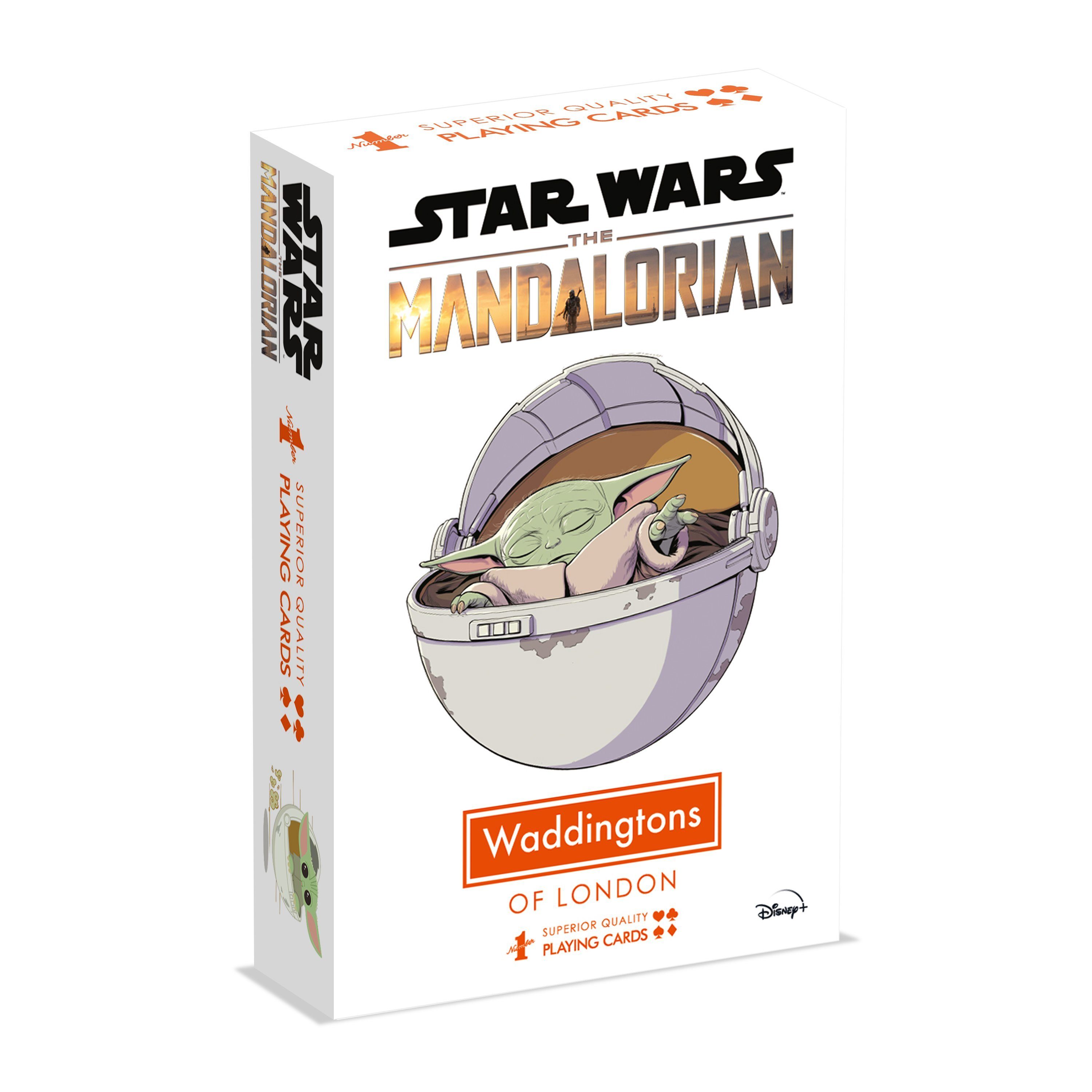 Winning Moves Spiel Waddingtons Number 1 Spielkarten - Star Wars Mandalorian »The Child«, Kartenspiel, inkl. 2 Joker