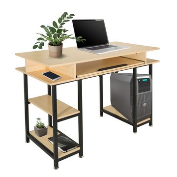 hjh OFFICE Schreibtisch Schreibtisch WORKSPACE H III (1 St, 1 St), Computertisch