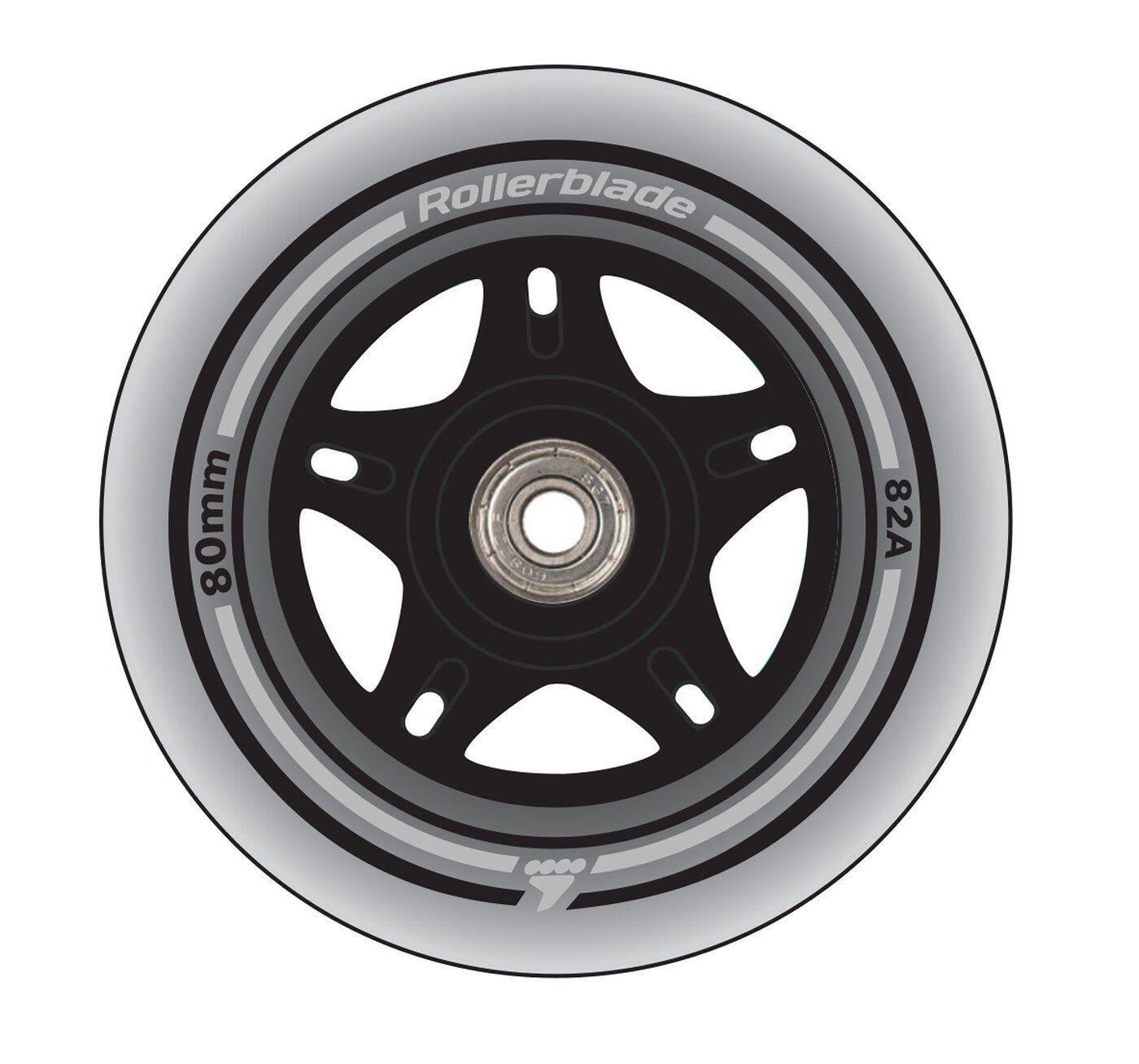 80MM/SG7 ROLLERBLADE WHEEL/BEARING XT Inlineskates-Rolle