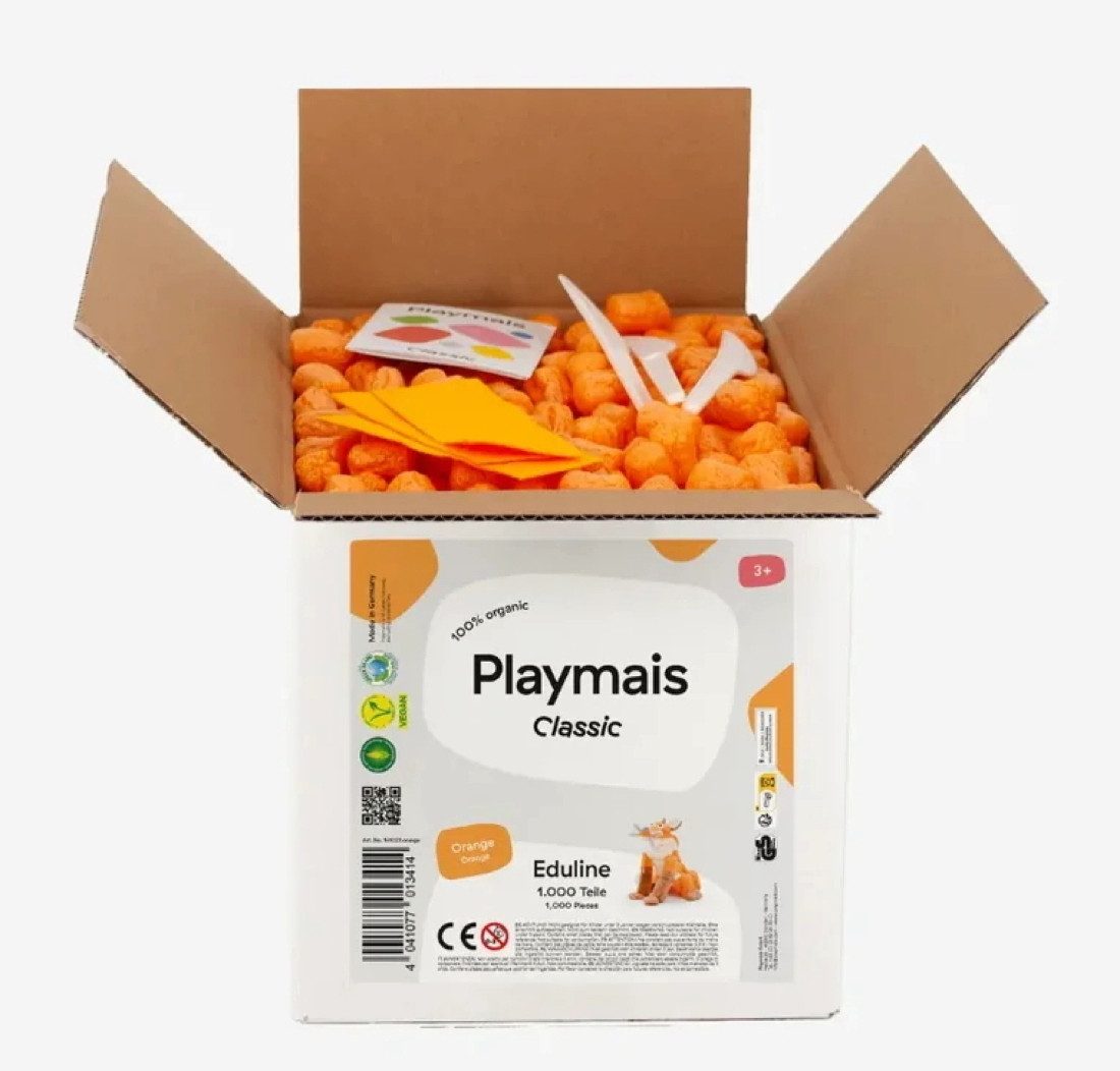 PlayMais Kreativset Bastel Kreativität Eduline Classic Refill 1000 orange ab 3 Jahren