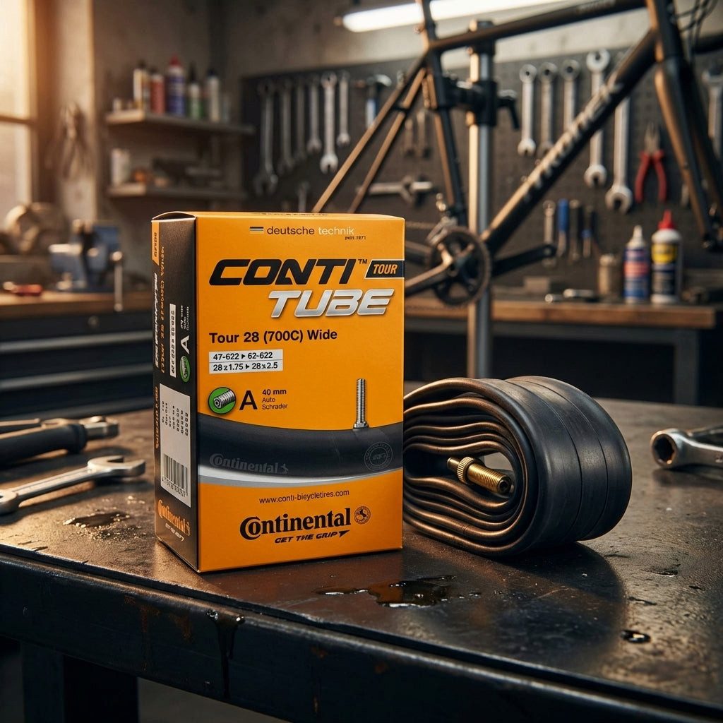 CONTINENTAL Fahrradschlauch Continental Schlauch Conti Tour 28 wide 28x1.75-2.5Z 47-62/622 AV 40 m