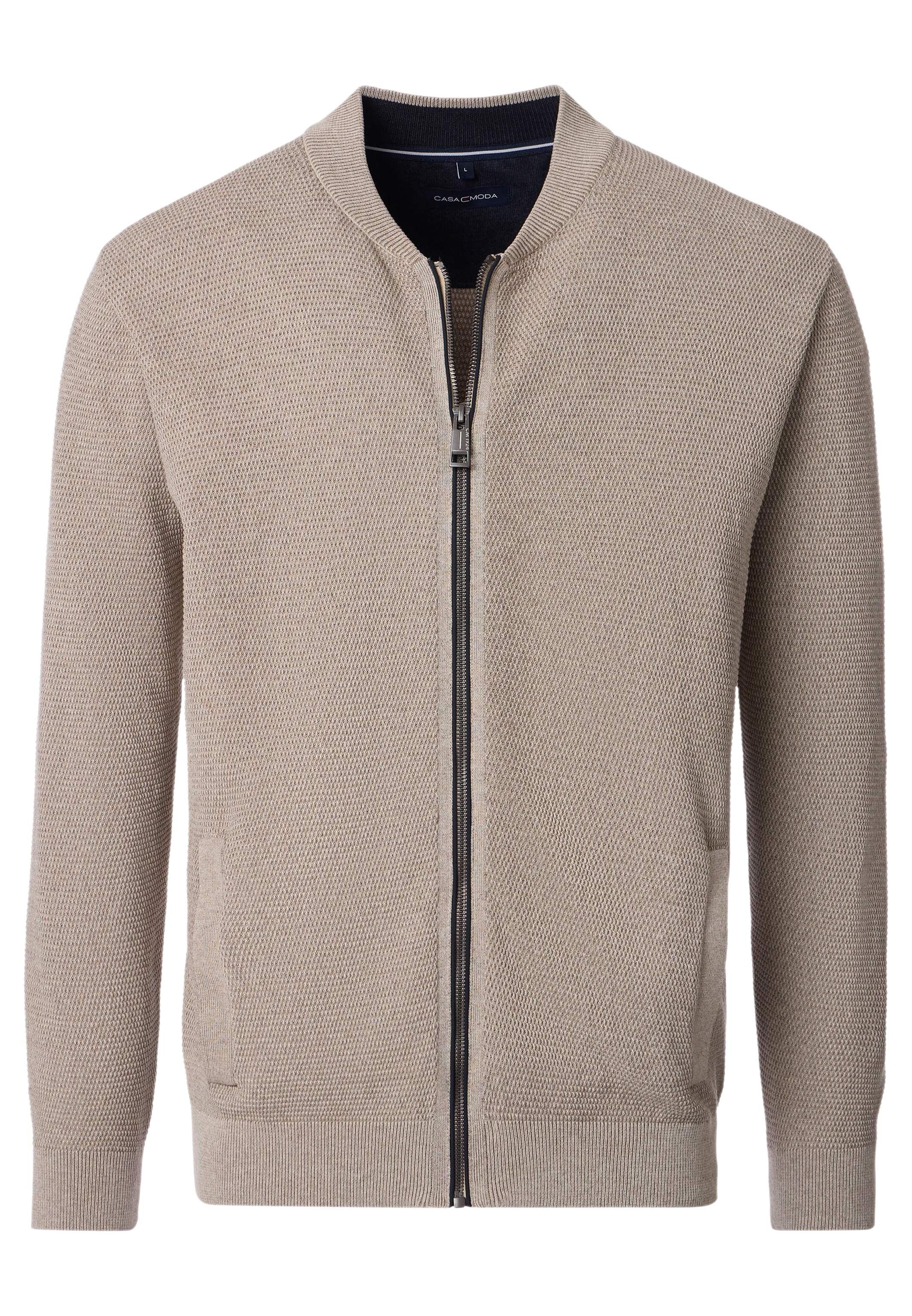 CASAMODA Strickjacke Basic (1-tlg) Strickjacke - Baumwolle - Atmungsaktiv - Natürliches Material