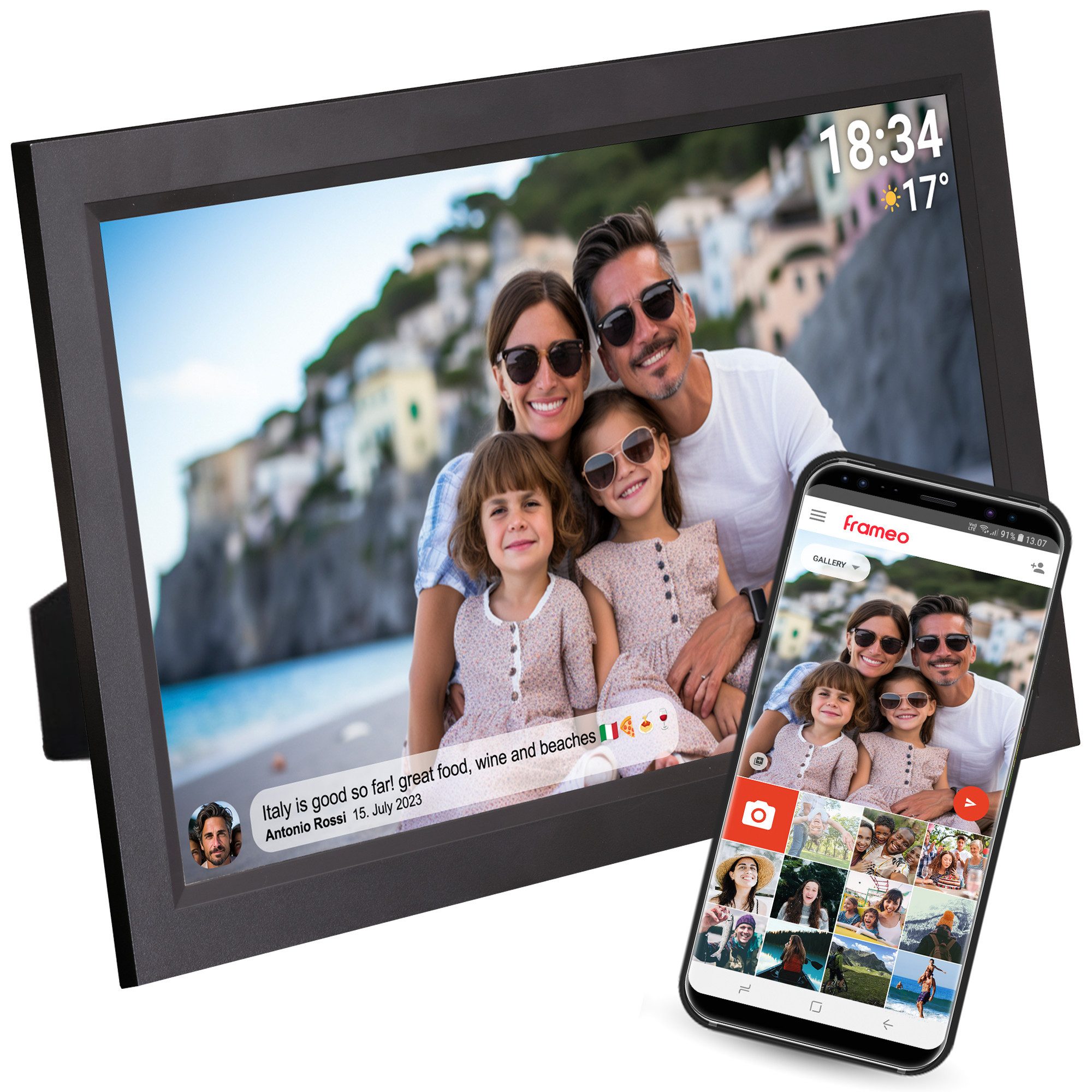 Denver PFF-1503B Digitaler Bilderrahmen (39.62 cm/15.6 ", 16 GB) günstig online kaufen