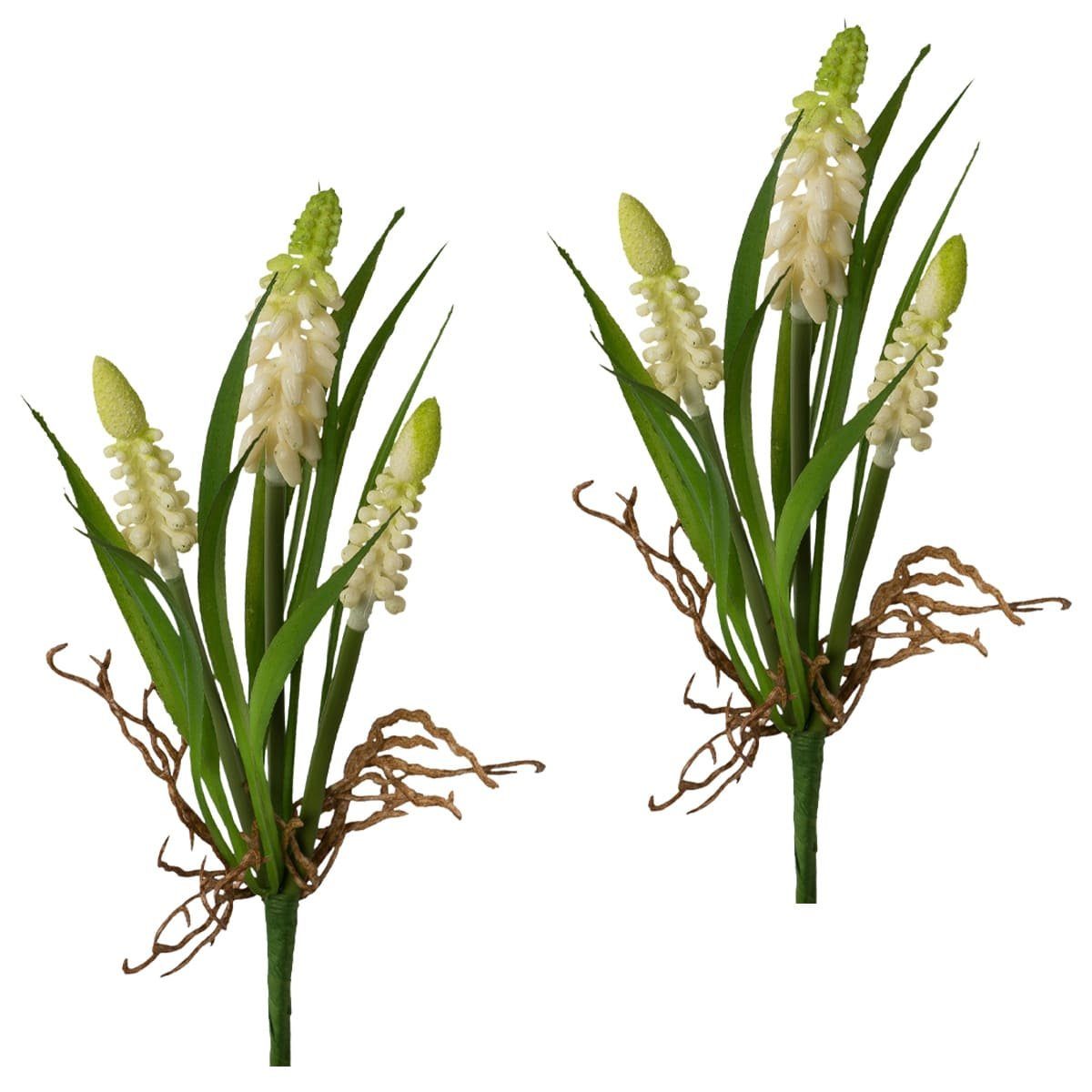 Kunstblume Künstliche Hyazinthen Kunstblumen im Set in weiß 22 cm Hyazinthe günstig online kaufen