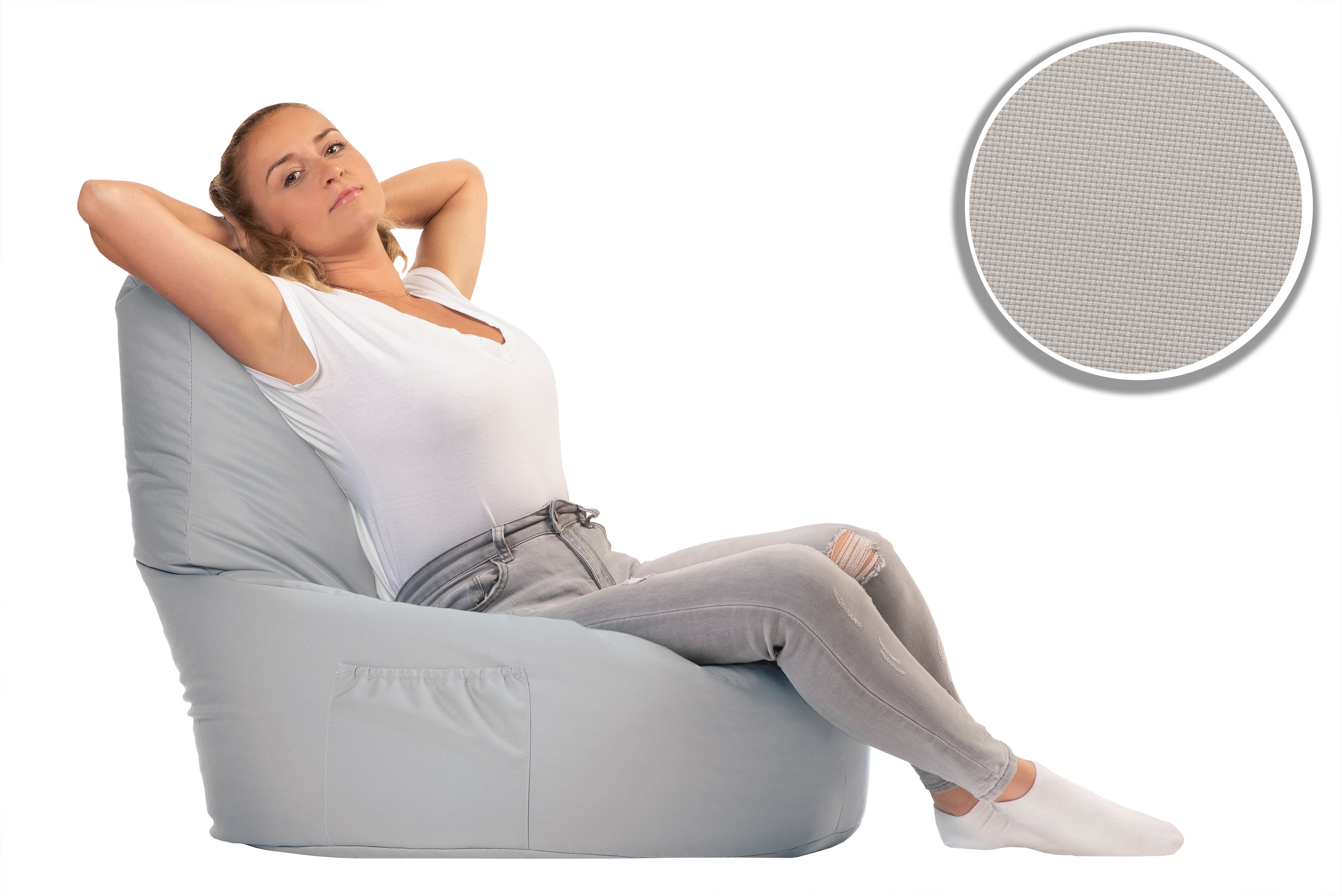 sunnypillow Sitzsack Gaming Sitzsack XXL mit Styropor Füllung für Kinder & Erwachsene – Bild 2 von 5
