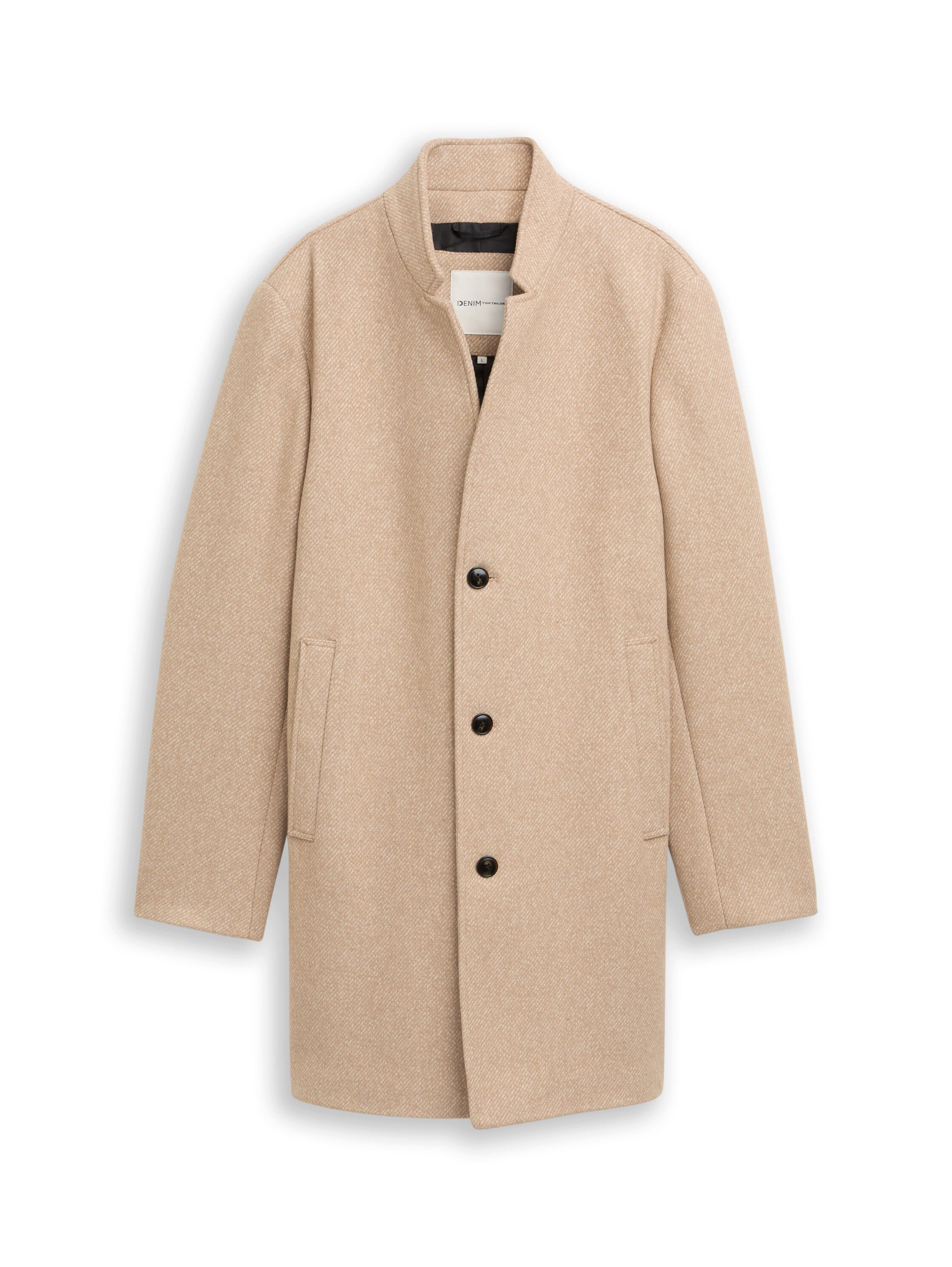 TOM TAILOR Denim Wolljacke mit Stehkragen