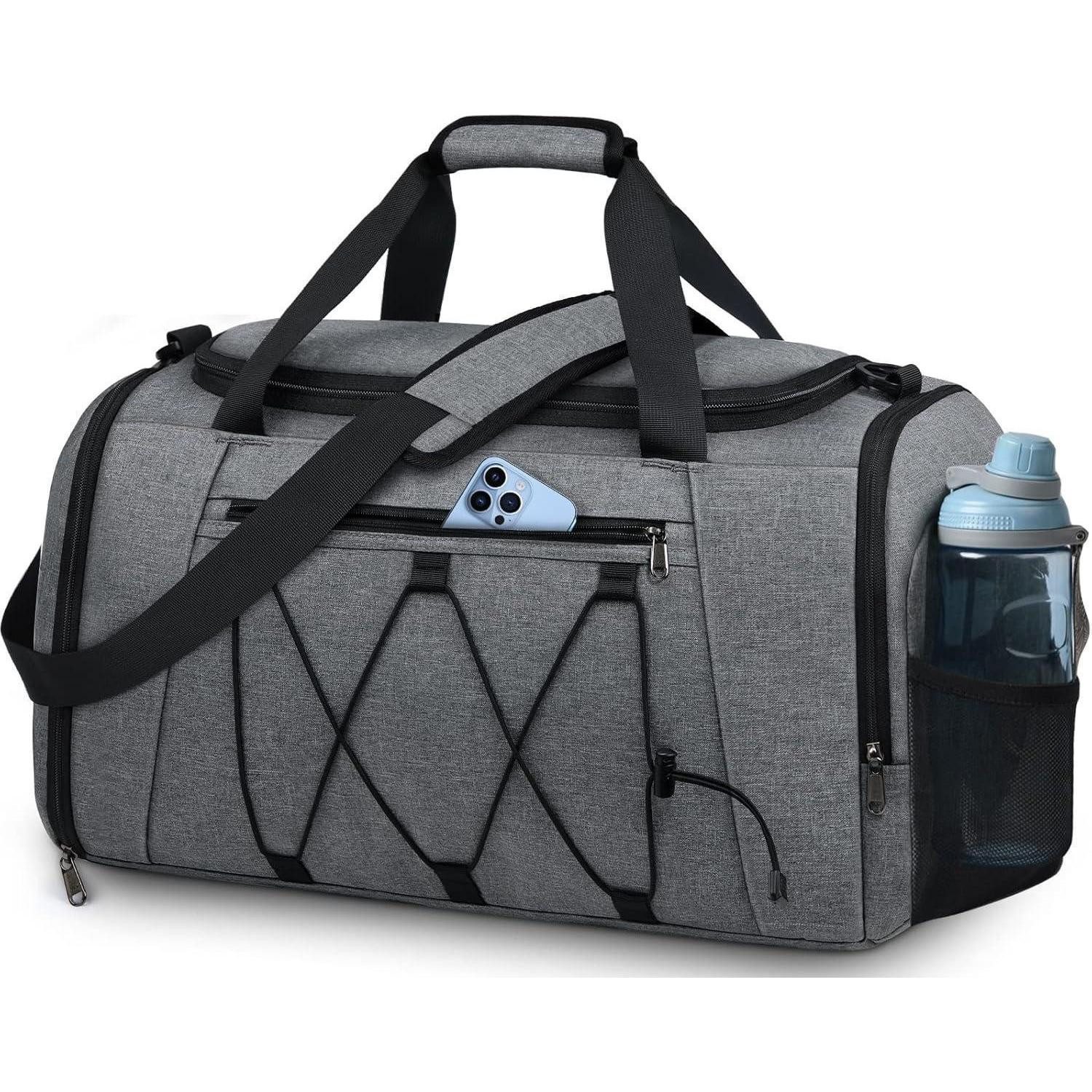 Sporttasche Sporttasche Herren Damen 40L Wasserdicht mit Nassfach und Schuhfach