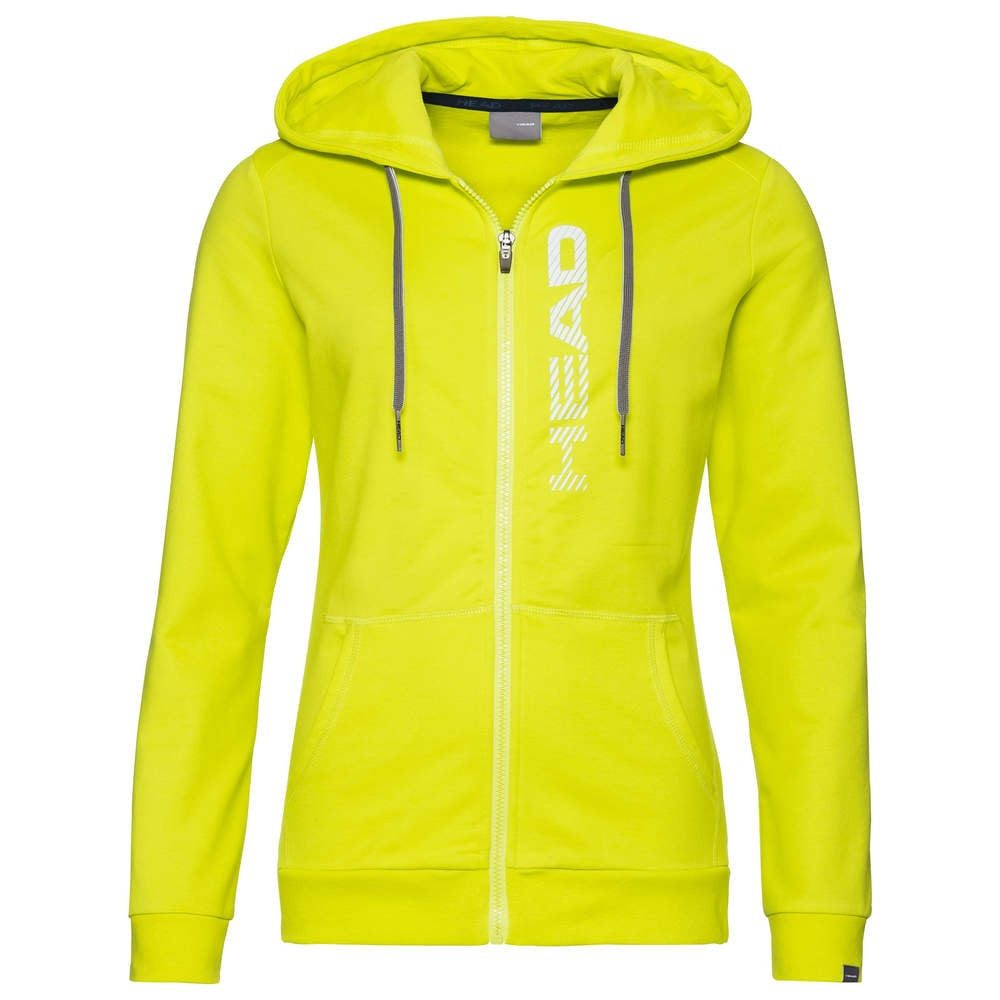 Head Kapuzenpullover Kapuzenjacke (Hoodie) Club Greta gelb/weiss Damen