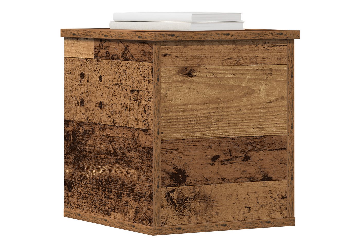 Thumbnail - vidaXL Aufbewahrungsbox Aufbewahrungsbox mit Deckel Altholz 30x35x35 cm Holzwerkstoff (1 St)