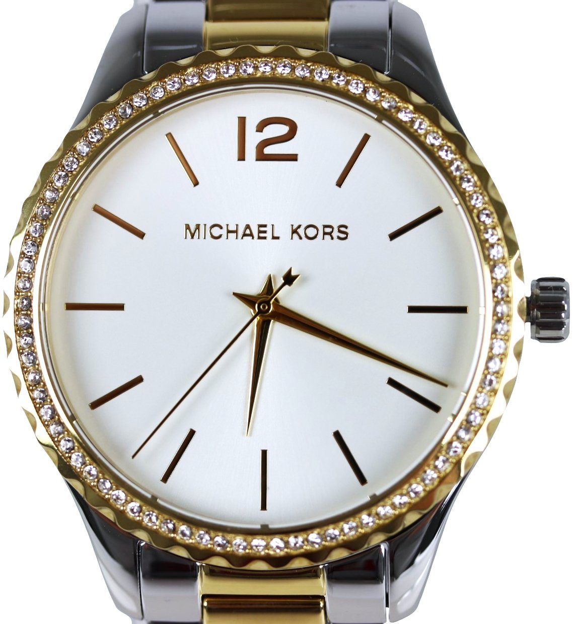 MICHAEL KORS Quarzuhr »Damen Armbanduhr "LAYTON" MK6899 Edelstahl bicolor  silber gold«