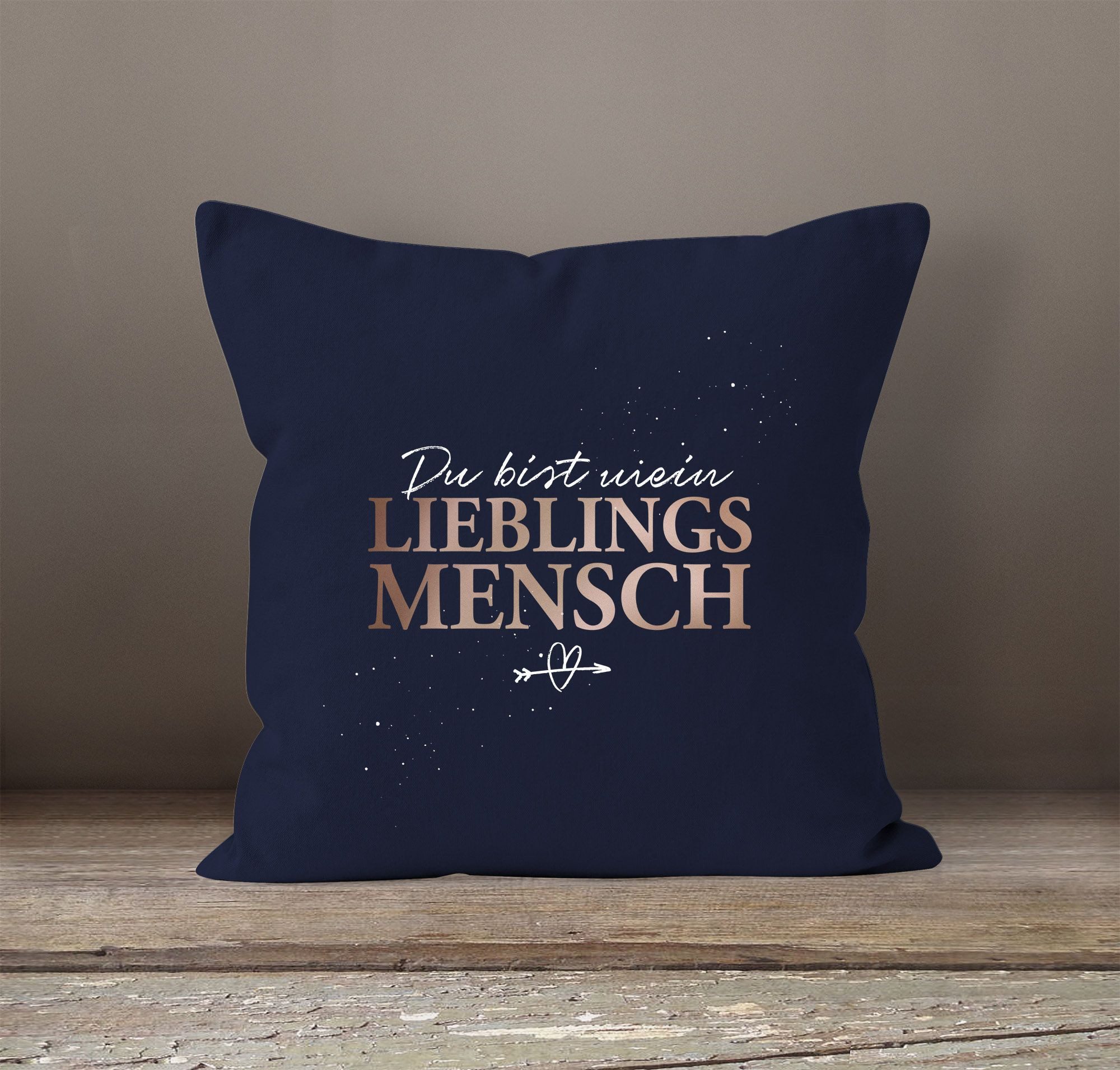 SpecialMe Dekokissen Kissen-Bezug Spruch Du bist mein Lieblingsmensch Gesch günstig online kaufen