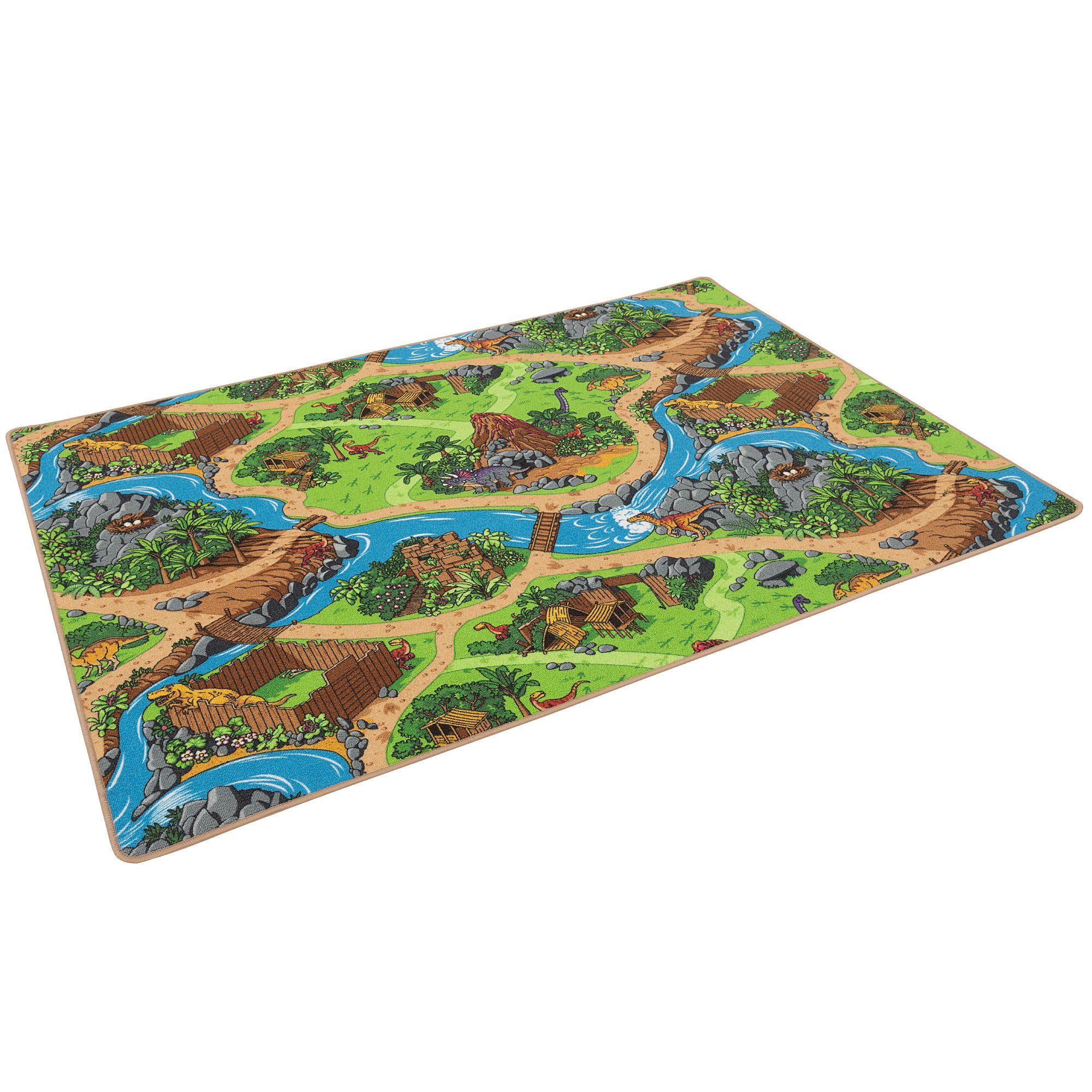 Snapstyle Kinderteppich Kinder Spiel Straßen Teppich Dino Welt, Rechteckig, Höhe: 4 mm – Bild 5 von 5