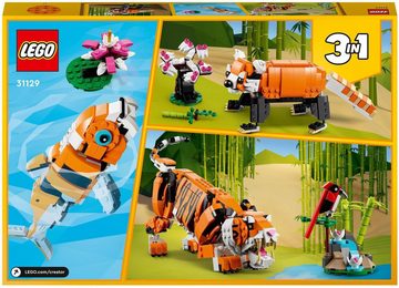 LEGO® Konstruktionsspielsteine Majestätischer Tiger (31129), LEGO® Creator 3in1, (755 St)
