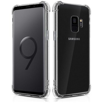 CoolGadget Handyhülle Anti Shock Rugged Case für Samsung Galaxy S9 5,8 Zoll, Slim Cover Kantenschutz Schutzhülle für Samsung S9 Hülle Transparent