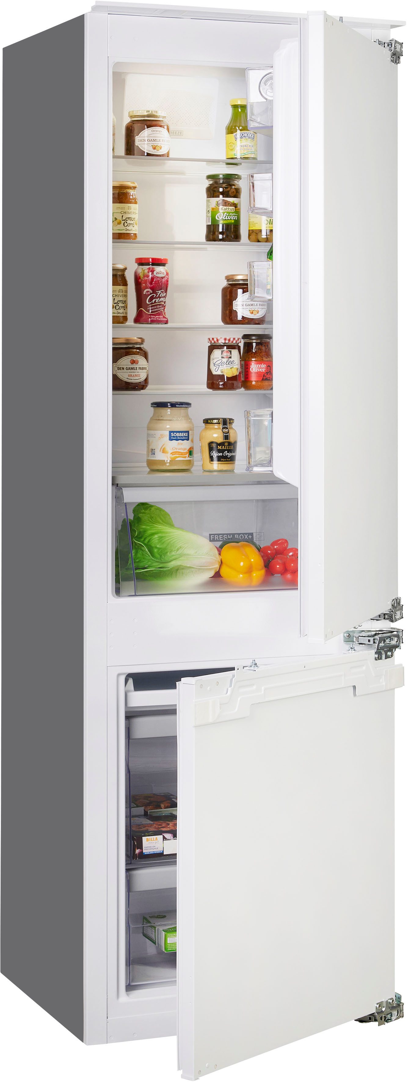 BAUKNECHT Einbaukühlgefrierkombination BKGIL 178F12, 177 cm hoch, 55,7 cm breit, Dynamic Intelligence