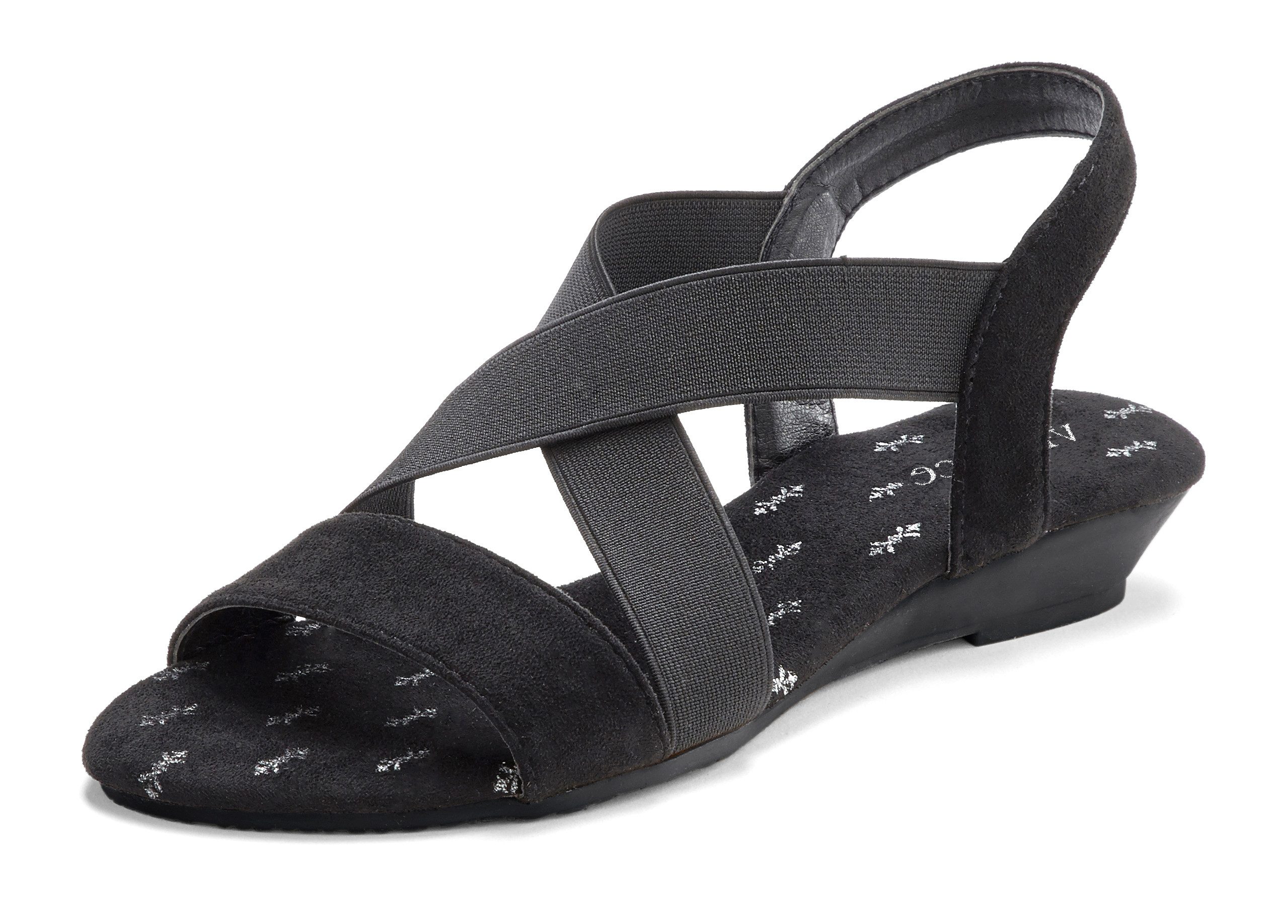 Vivance Sommerschuh Sandalette Sandale, Sommerschuh mit elastischen Riemche günstig online kaufen