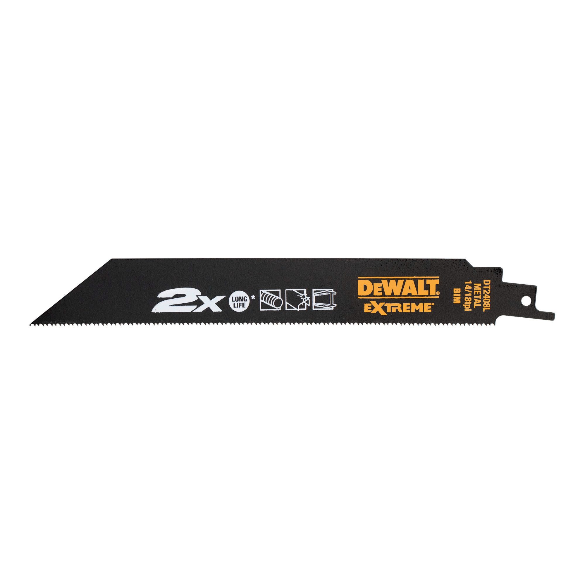 DeWalt Säbelsäge DEWALT Säbelsägeblatt BIM Metall 203 mmk DT2408L-QZ 5 Stk