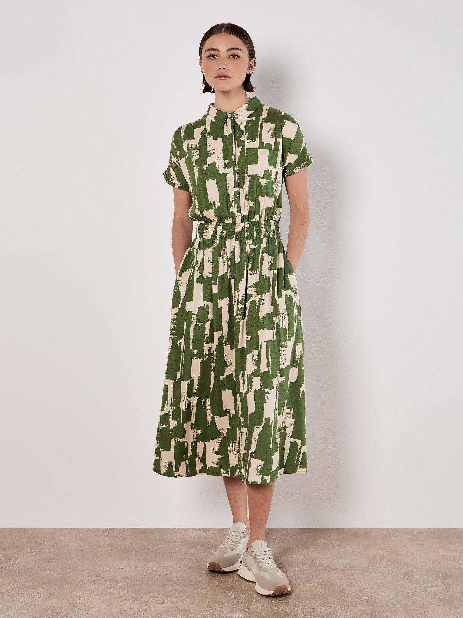 Hemdblusenkleid Midikleid
