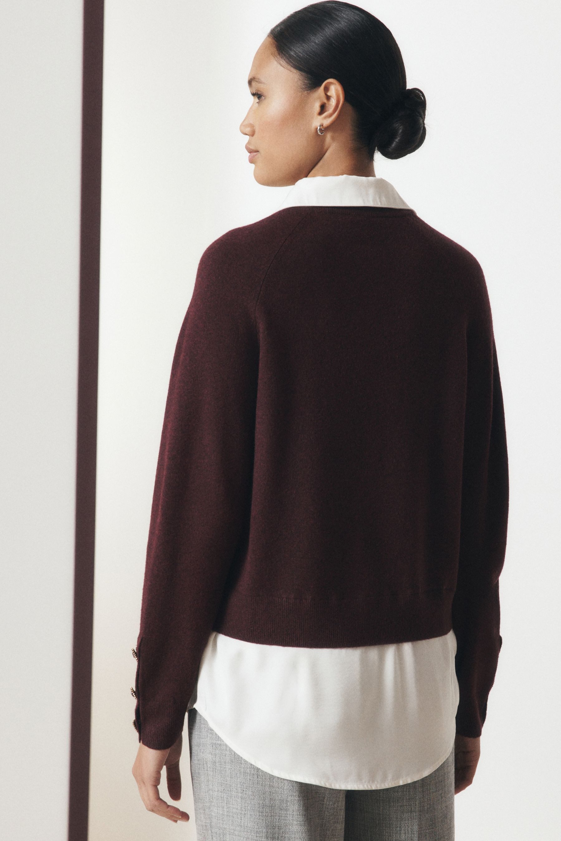 Next Strickpullover Superweiches Langarmshirt im Lagen-Look (1-tlg) – Bild 2 von 5