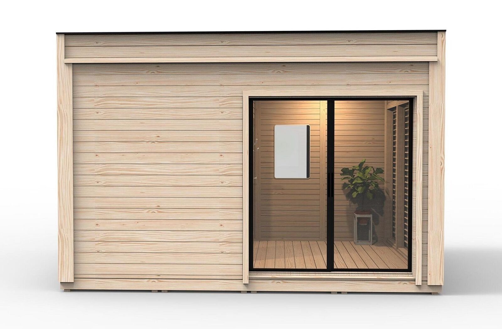 Sauna Trockensauna Holzsauna Fass Gartenhaus für Wellness und Entspannung