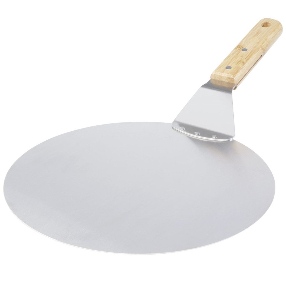 PF Concept Pizzaschieber 26 × 25 cm aus Edelstahl mit Bambusgriff