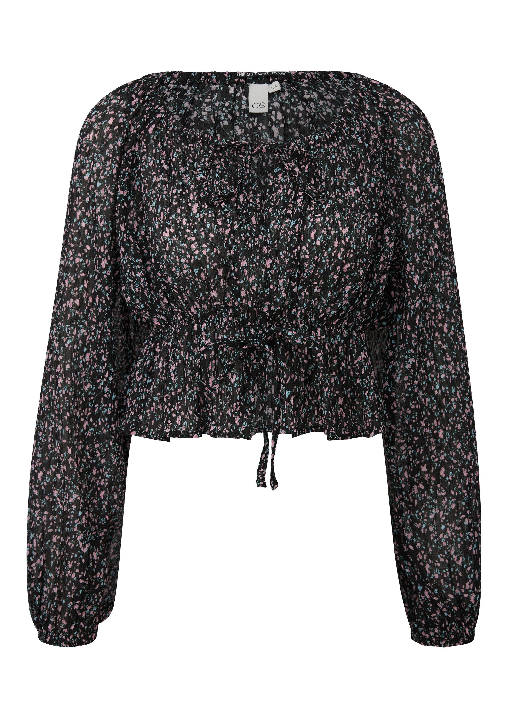 QS Langarmbluse Bluse Chiffonbluse günstig online kaufen