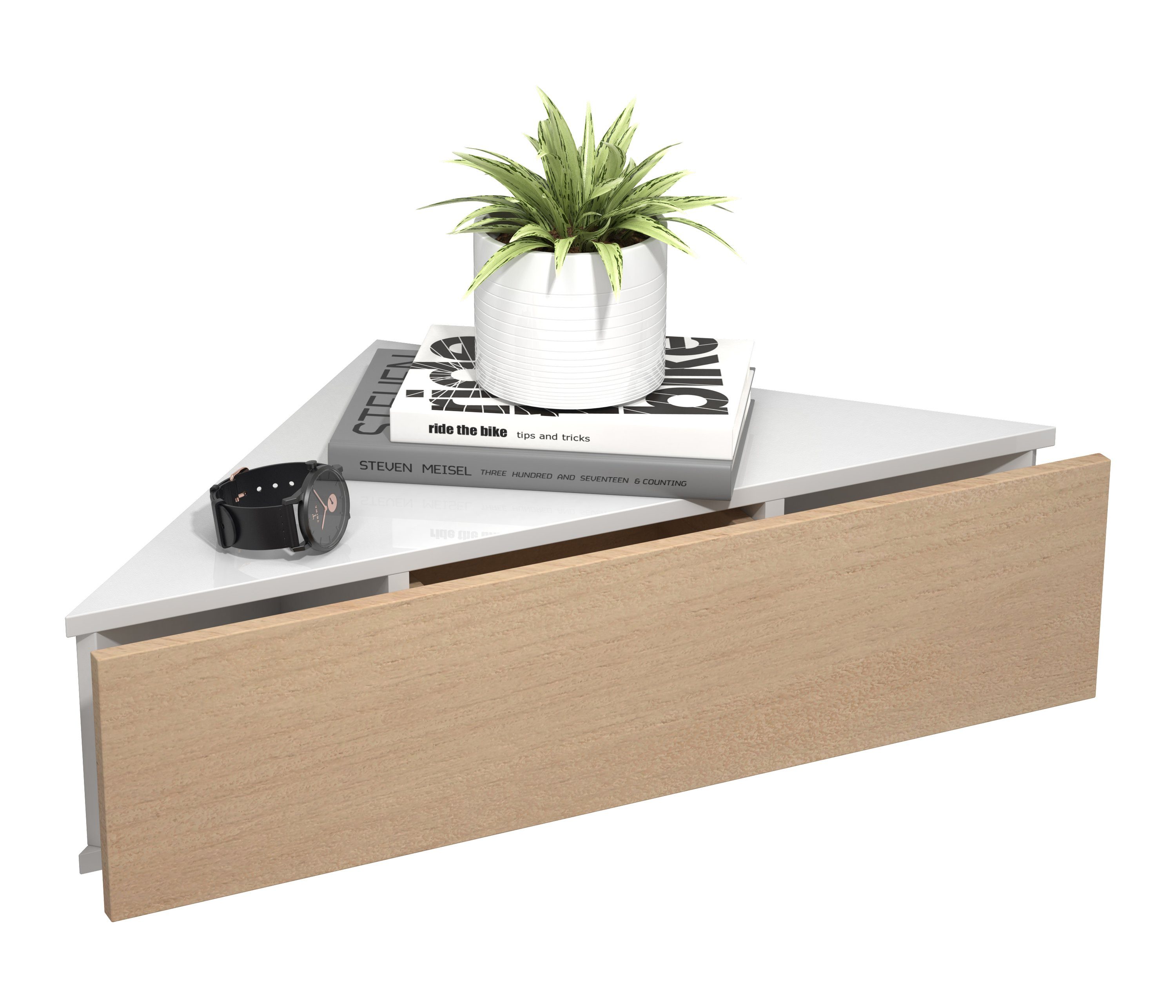VCM Nachttisch Holz Wandschublade Eckregal Nachttisch günstig online kaufen