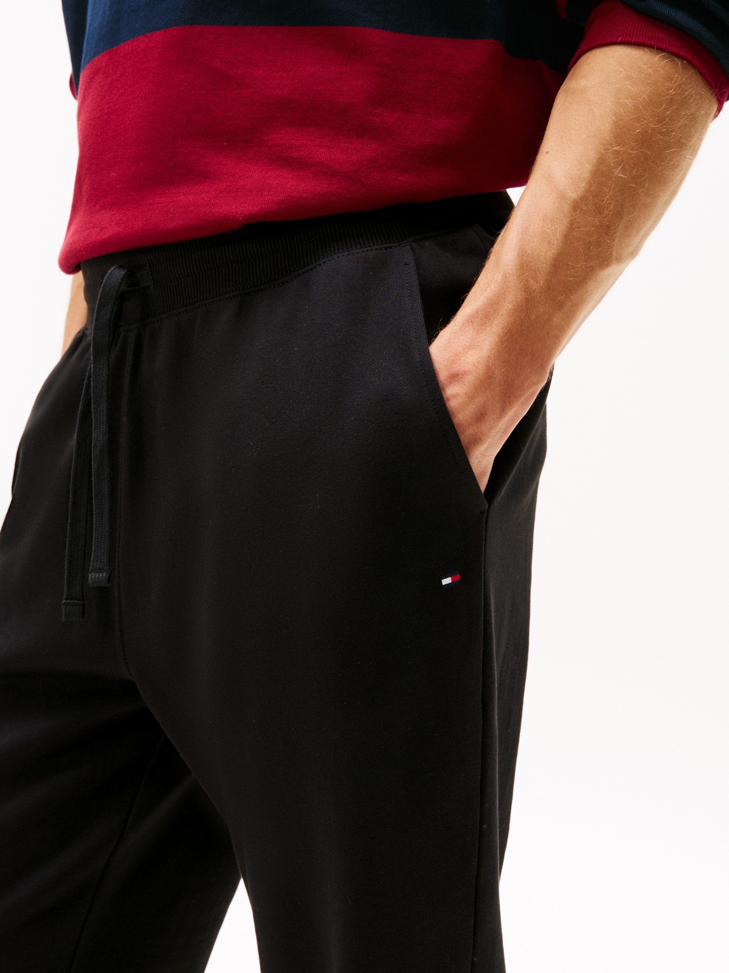 Tommy Hilfiger Jogginghose ESSENTIAL TERRY elastischer Bund, regular fit, Bündchen am Bein