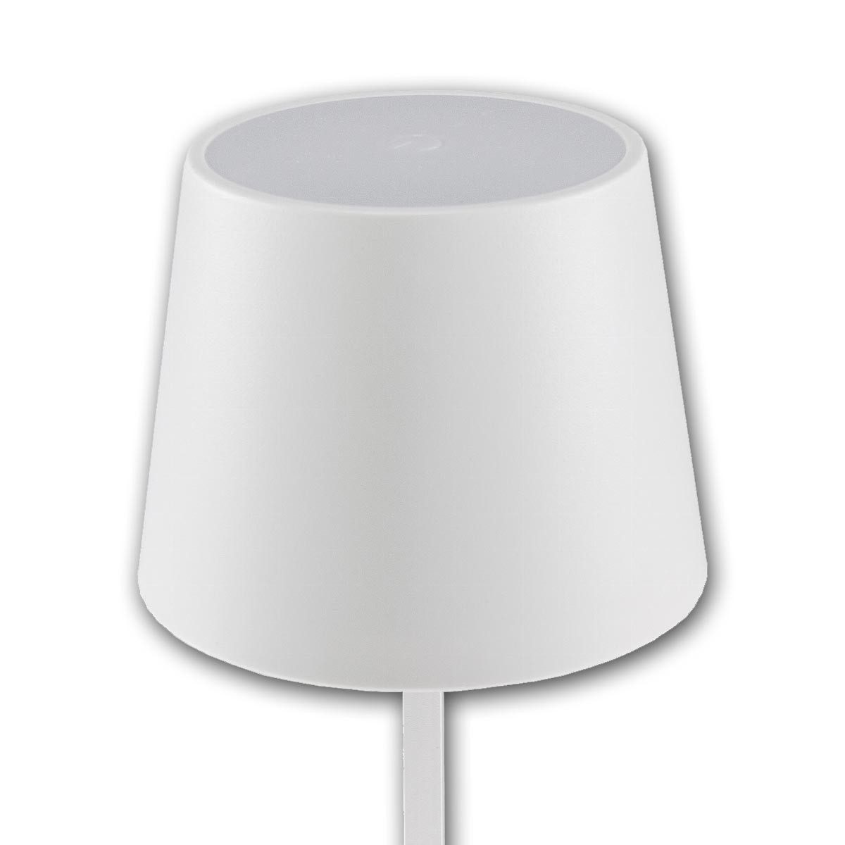 ChiliTec Tischleuchte LED Akku Tischleuchte 26cm, 160lm dimmbar, weiß, warmweiß