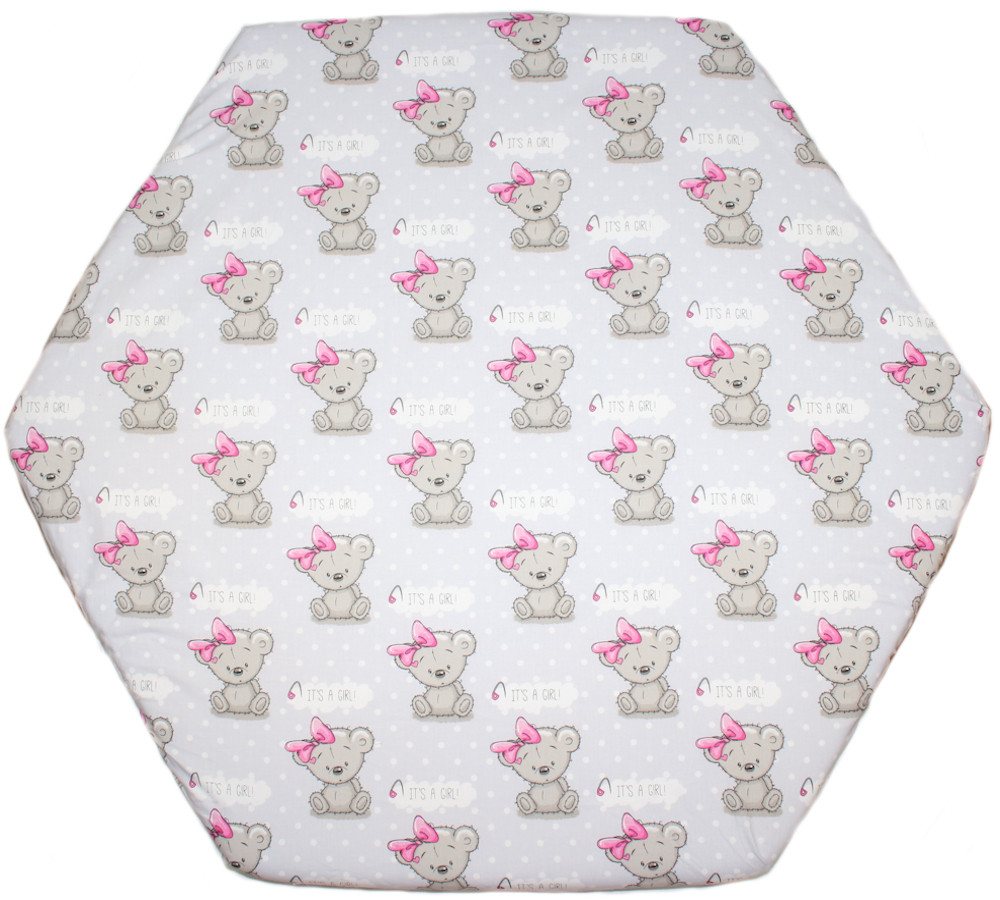 Primawela Spannbettlaken Baby Kinder 6-eck Laufgitter Laufstall Matratze 105x120cm