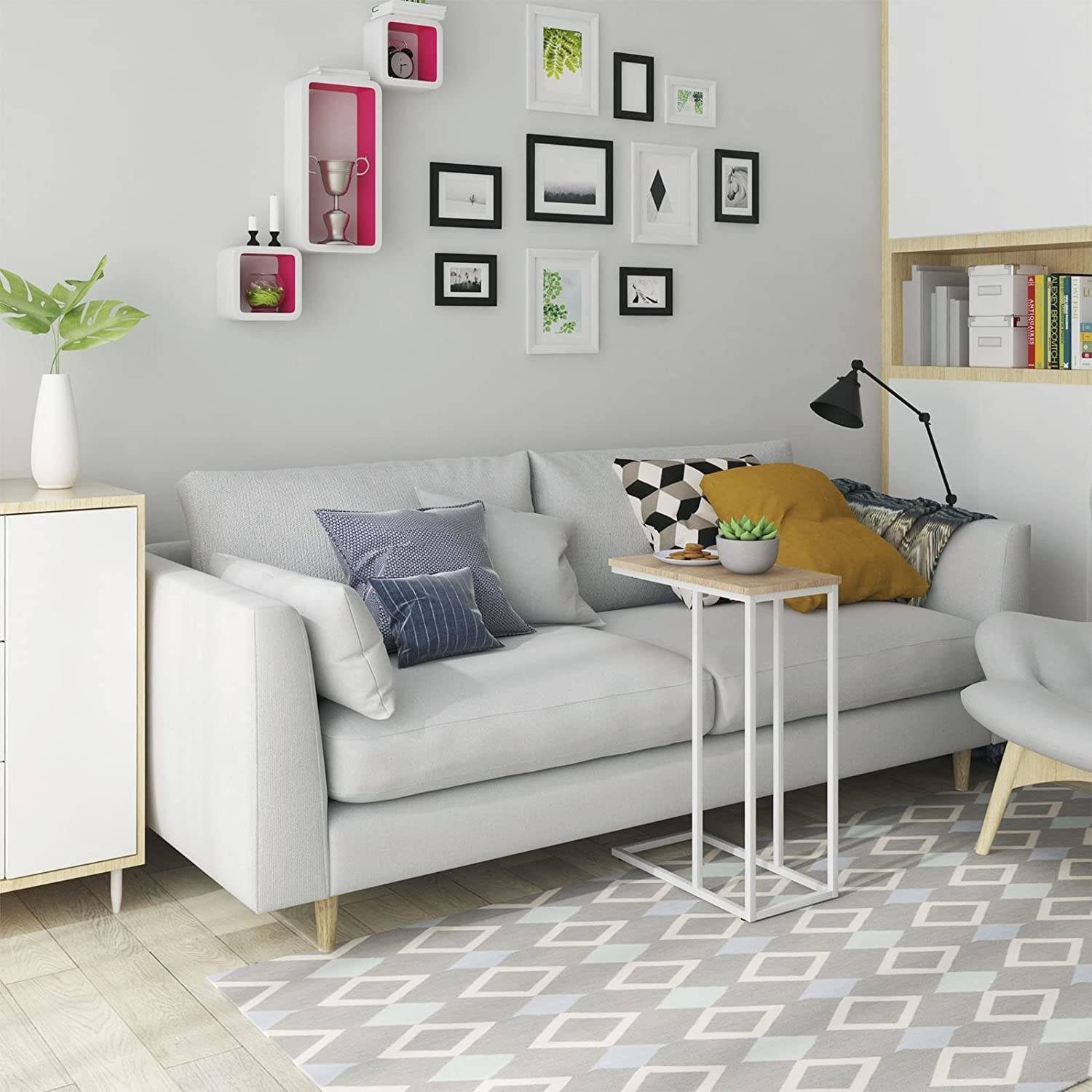 Woltu Beistelltisch (1-St), Sofatisch Tischplatte aus MDF Gestell aus Metal günstig online kaufen