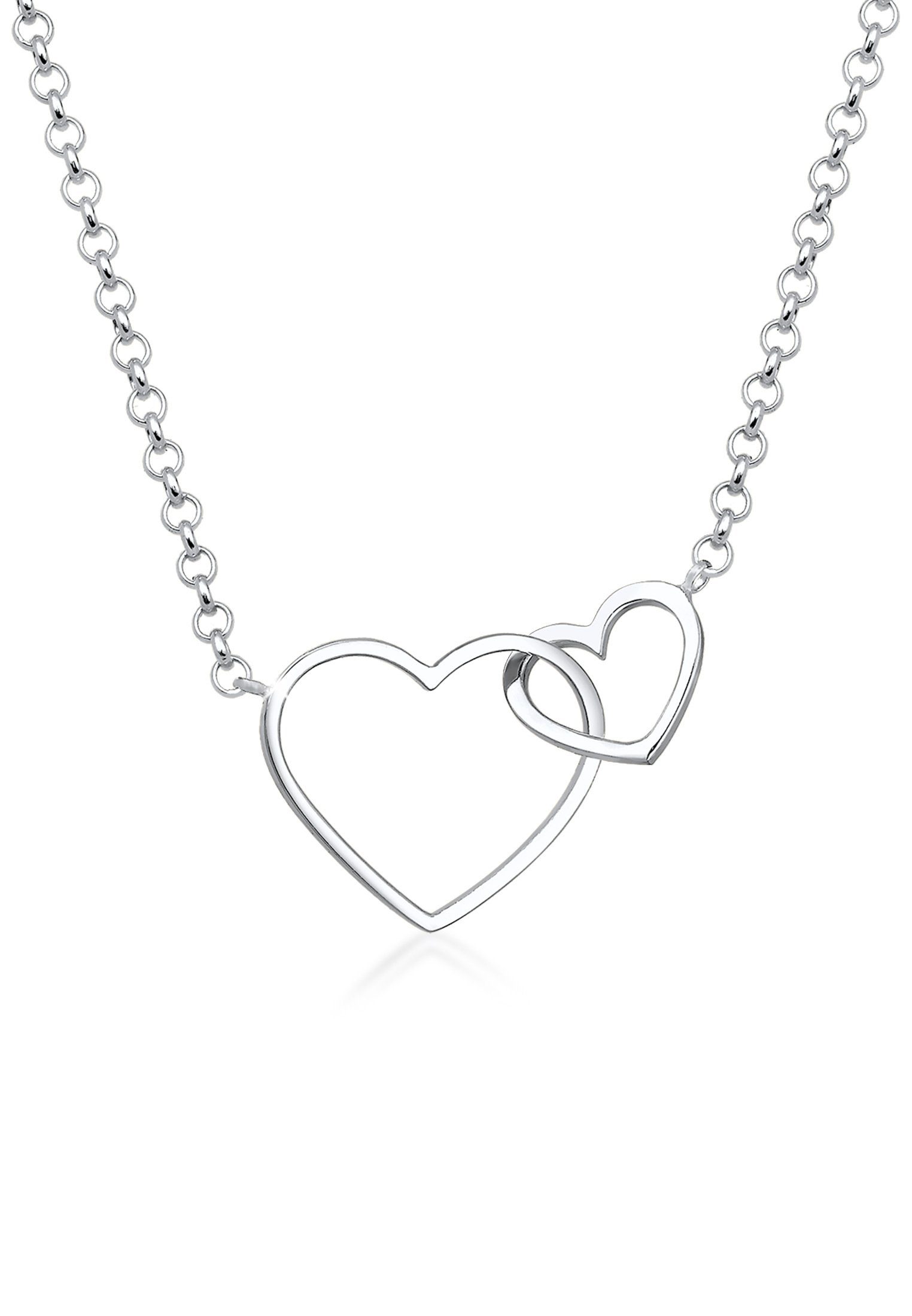 Kette mit Anhänger Herz Unendlichkeit Liebe 925 Silber