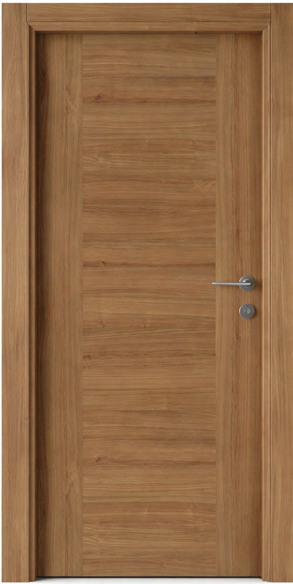 Xlmoebel Zimmertür Moderne braune MDF-Zimmertür im minimalistischen Design, Made in Europa