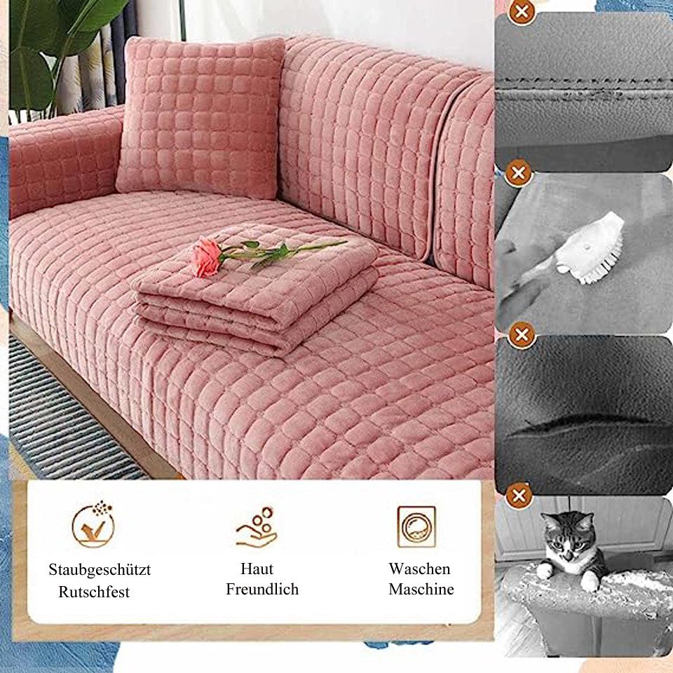 Minicloss Sofaschoner Sofabezug 1 2 3 4 Sitzer Sofaschoner rutschfest L For günstig online kaufen