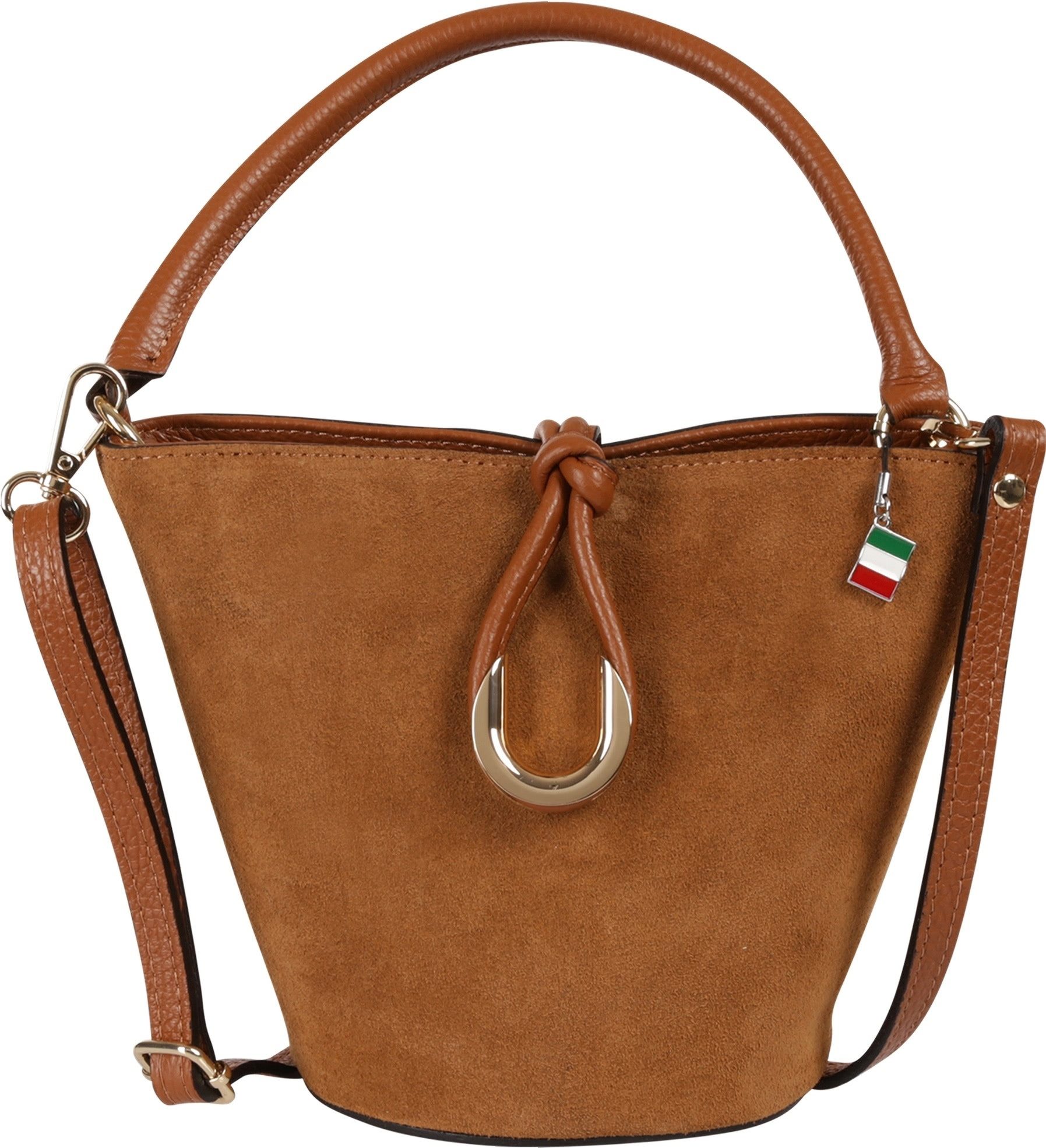 FLORENCE Handtasche Florence Damen Handtasche Wildleder (Handtasche), Damen Handtasche Leder, tan, hellbraun ca. 23cm x ca. 18cm hoch