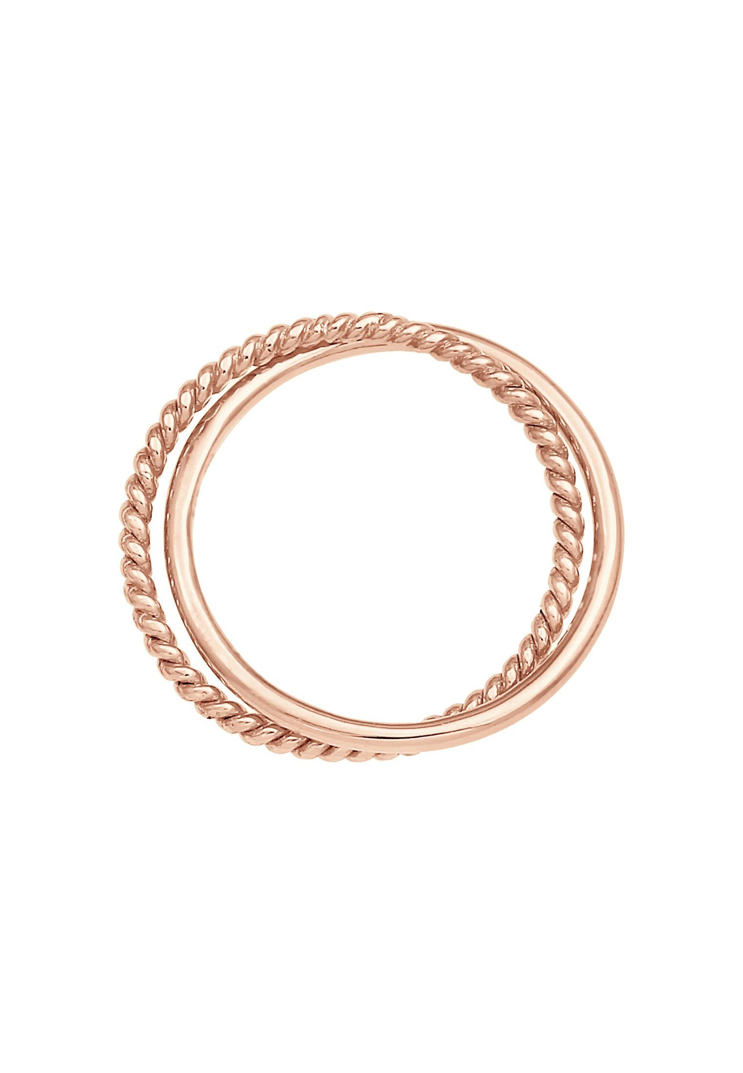 Elli Fingerring Wickelring Klassik Fein Gedreht Schmuck Geschenk 925 Silber