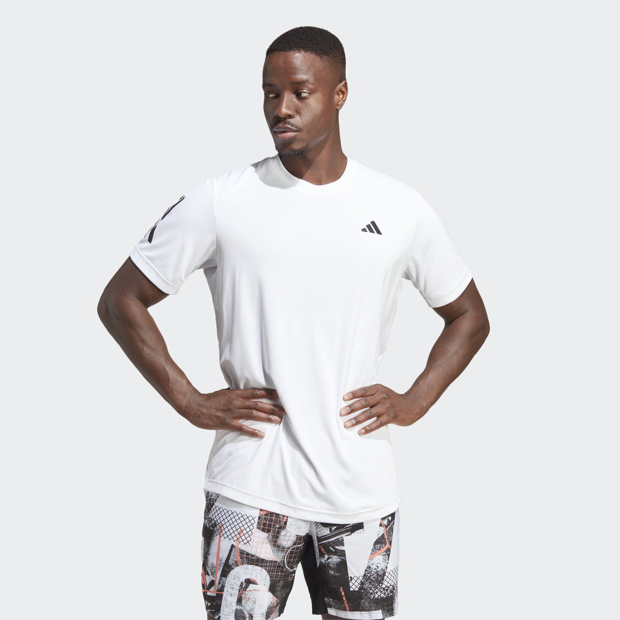 adidas Performance Funktionsshirt CLUB 3-STREIFEN TENNIS T-SHIRT White