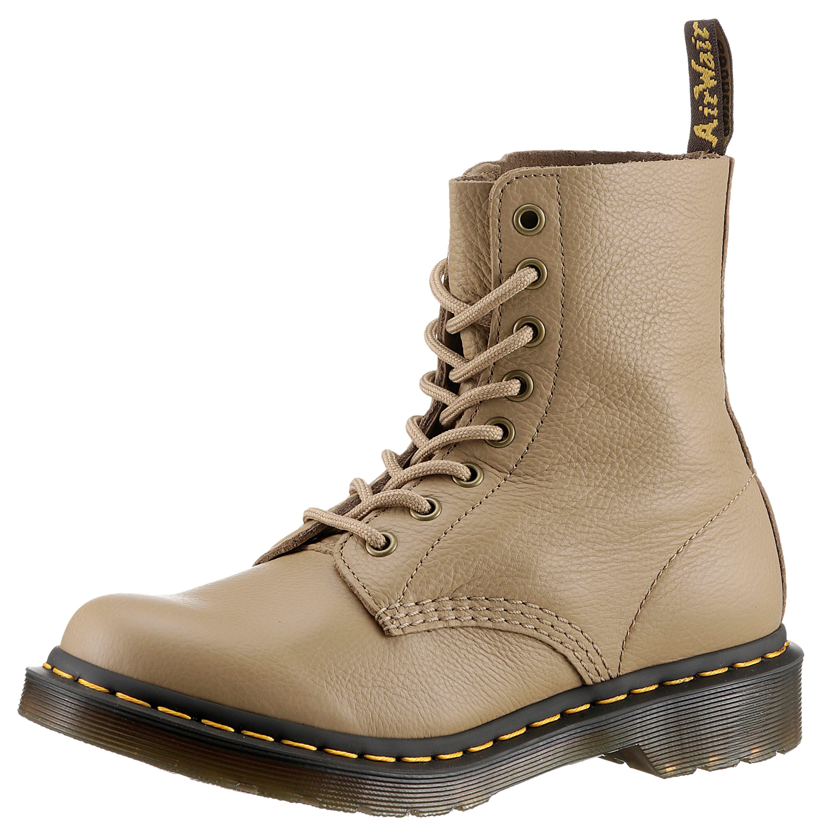 DR. MARTENS 1460 Pascal Schnürboots, Blockabsatz, Schnürschuh, Stiefelette mit 3 cm Blockabsatz