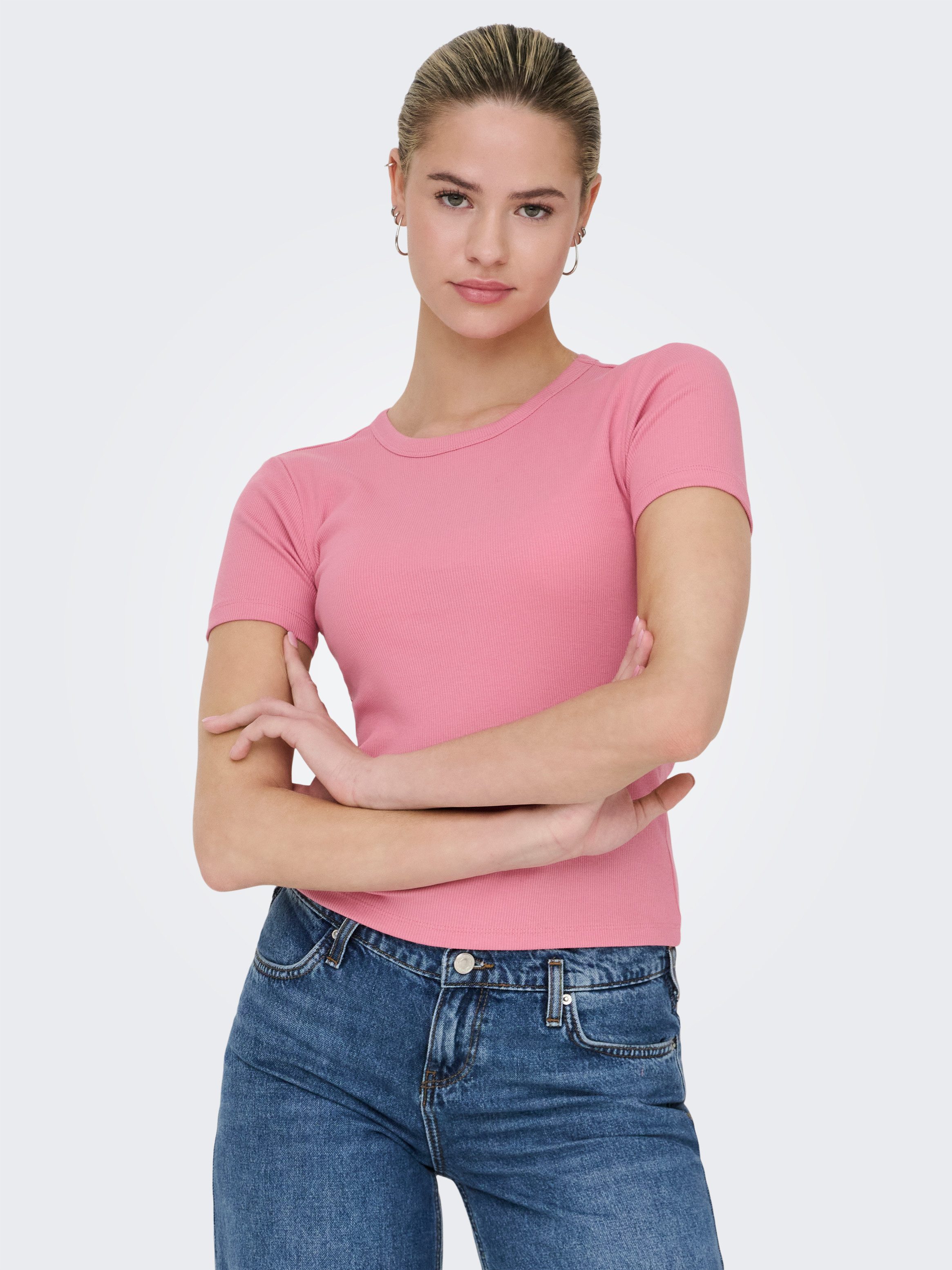 Kurzarmshirt ONLVAL LIFE S/S O-NECK TOP JRS
