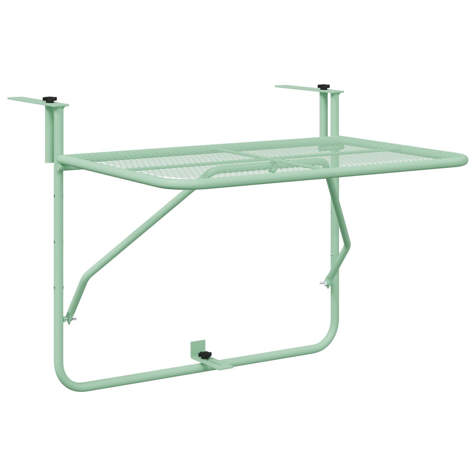 vidaXL Gartentisch Balkontisch Mintgrün Metall Mittel günstig online kaufen