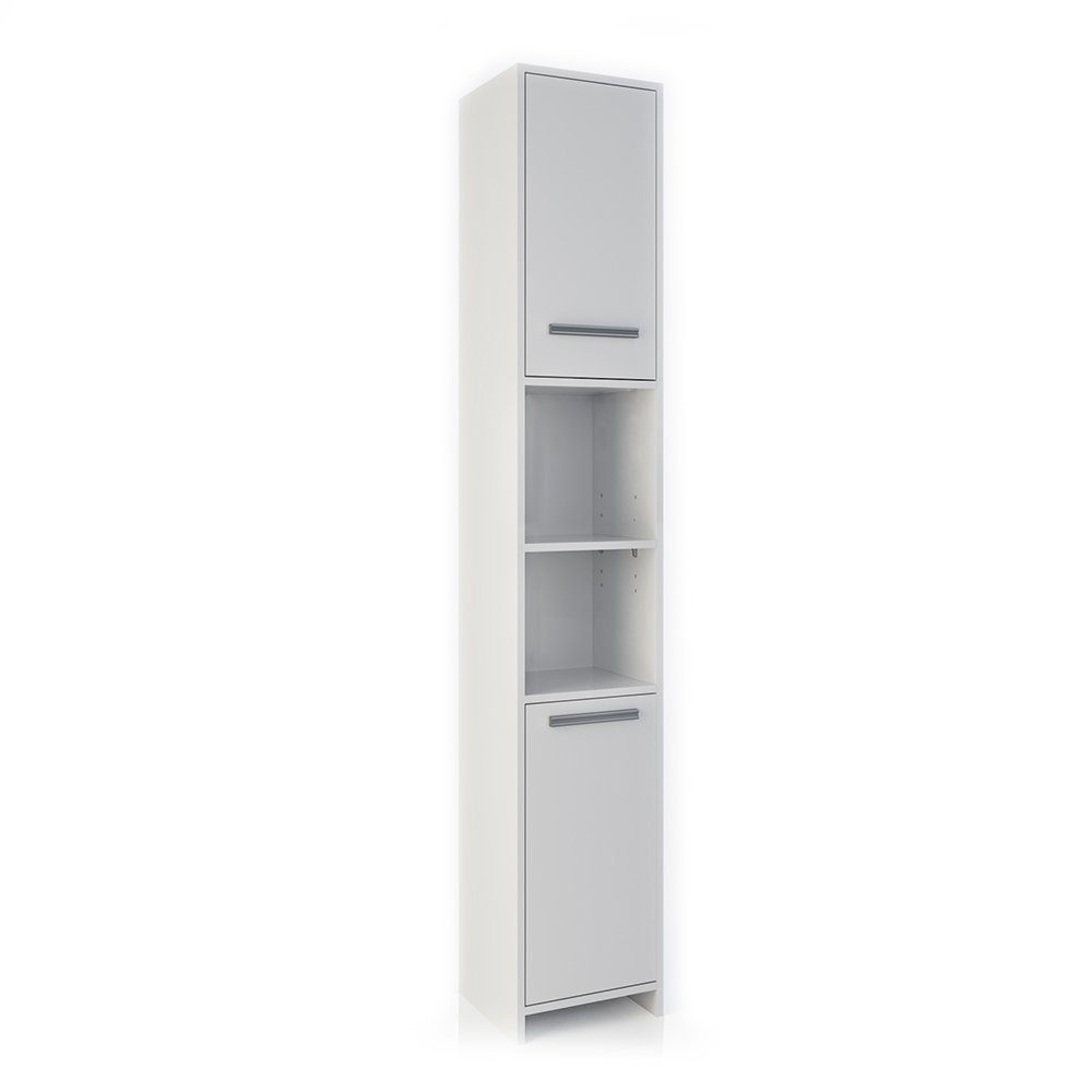 Vicco Badschrank Kiko Weiß 30 x 190 cm günstig online kaufen