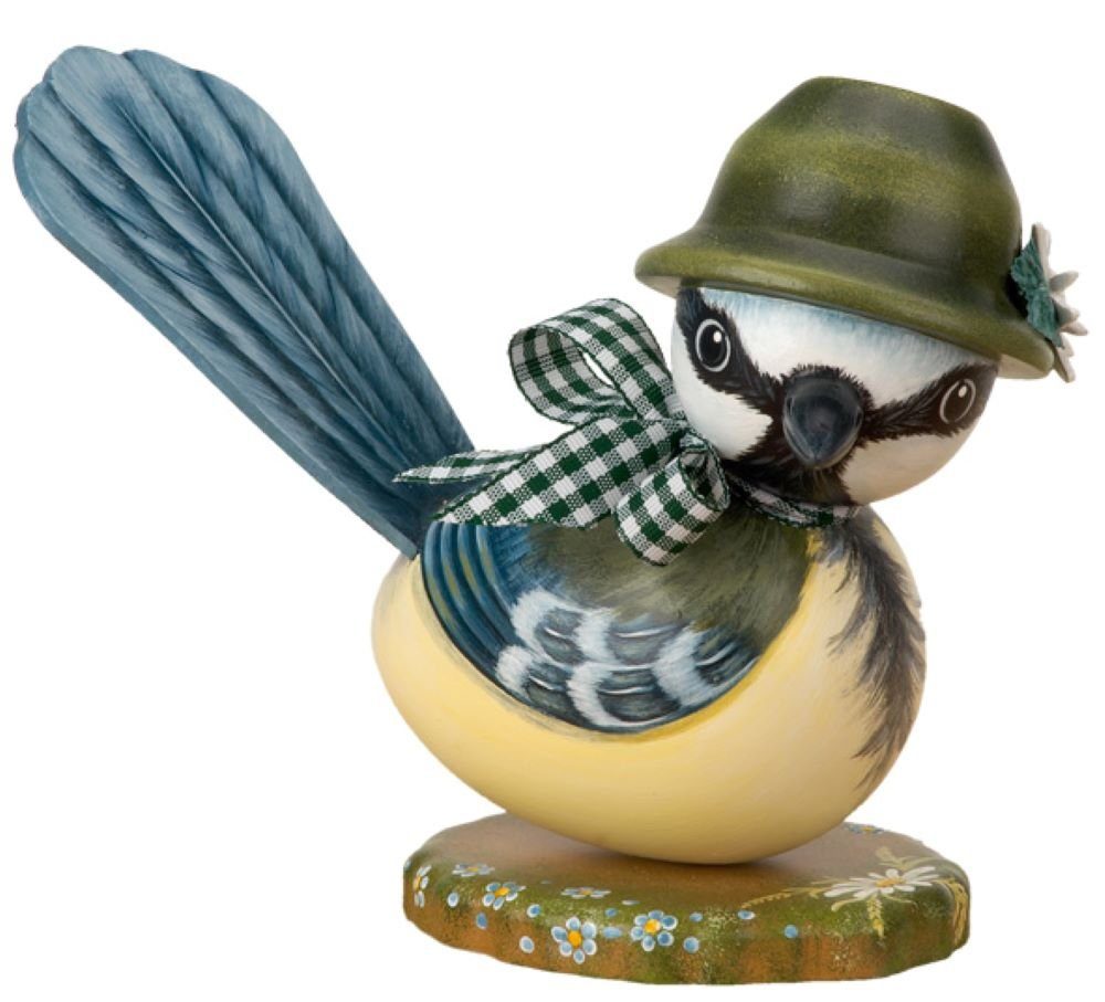 Hubrig Volkskunst GmbH Sammelfigur Vogel Blaumeisensepp`l Höhe: 16 cm, handbemalt